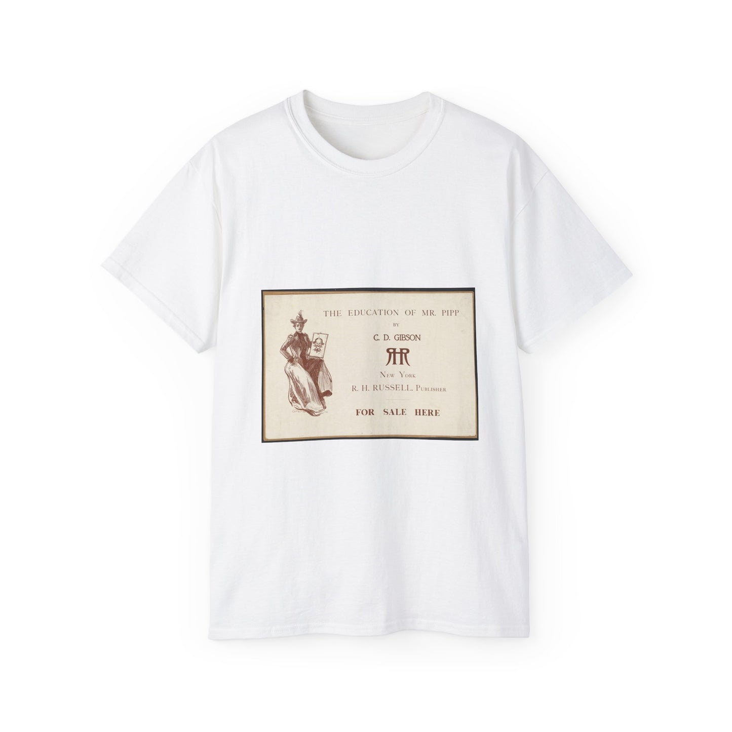 The education of Mr. Pipp by C. D. Gibson White T-Shirt Gildan 2000 Cotton Unisex