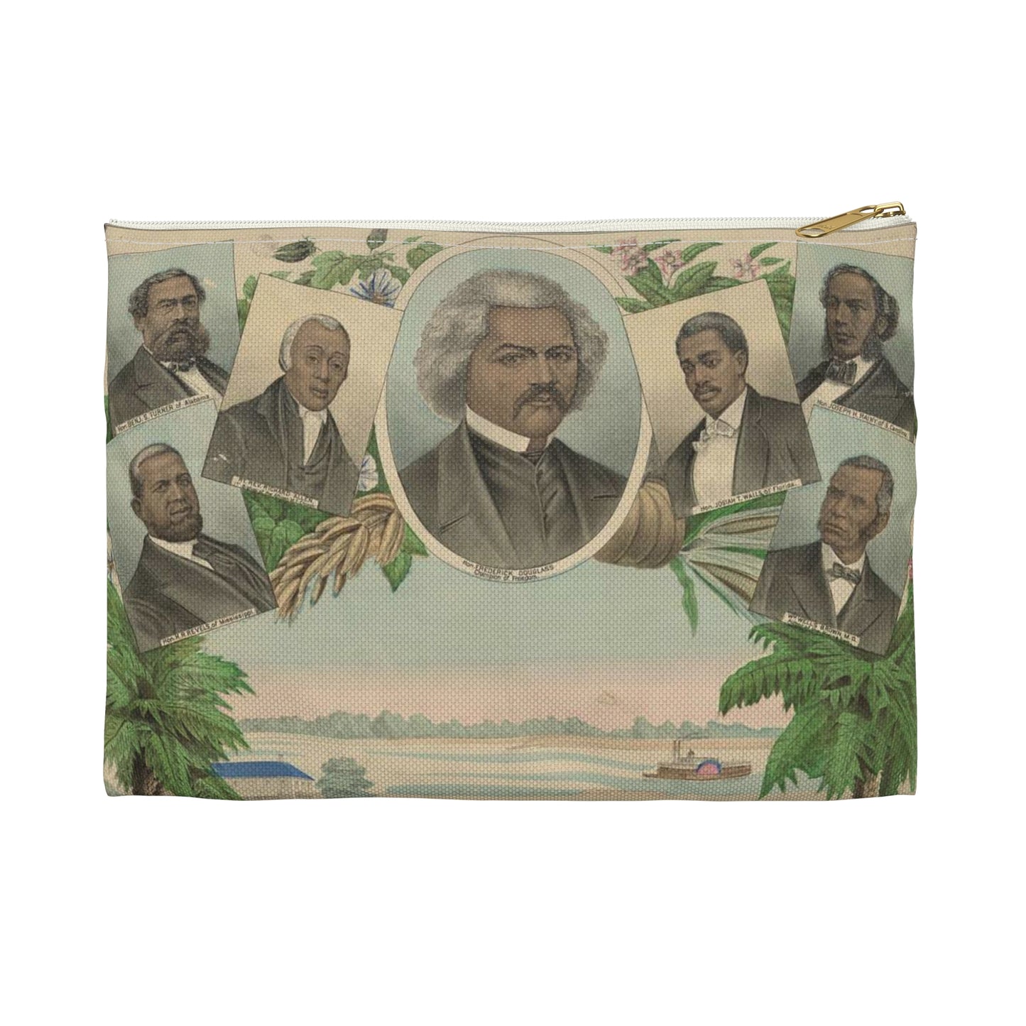 From the plantation to the Senate Large Organizer Pouch with Black Zipper