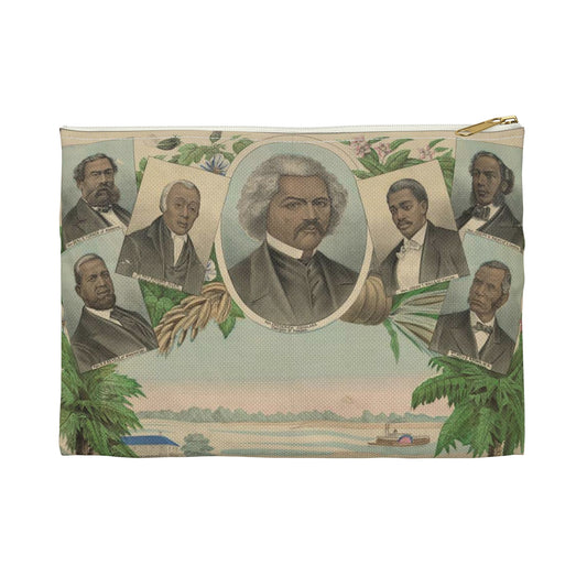 From the plantation to the Senate Large Organizer Pouch with Black Zipper