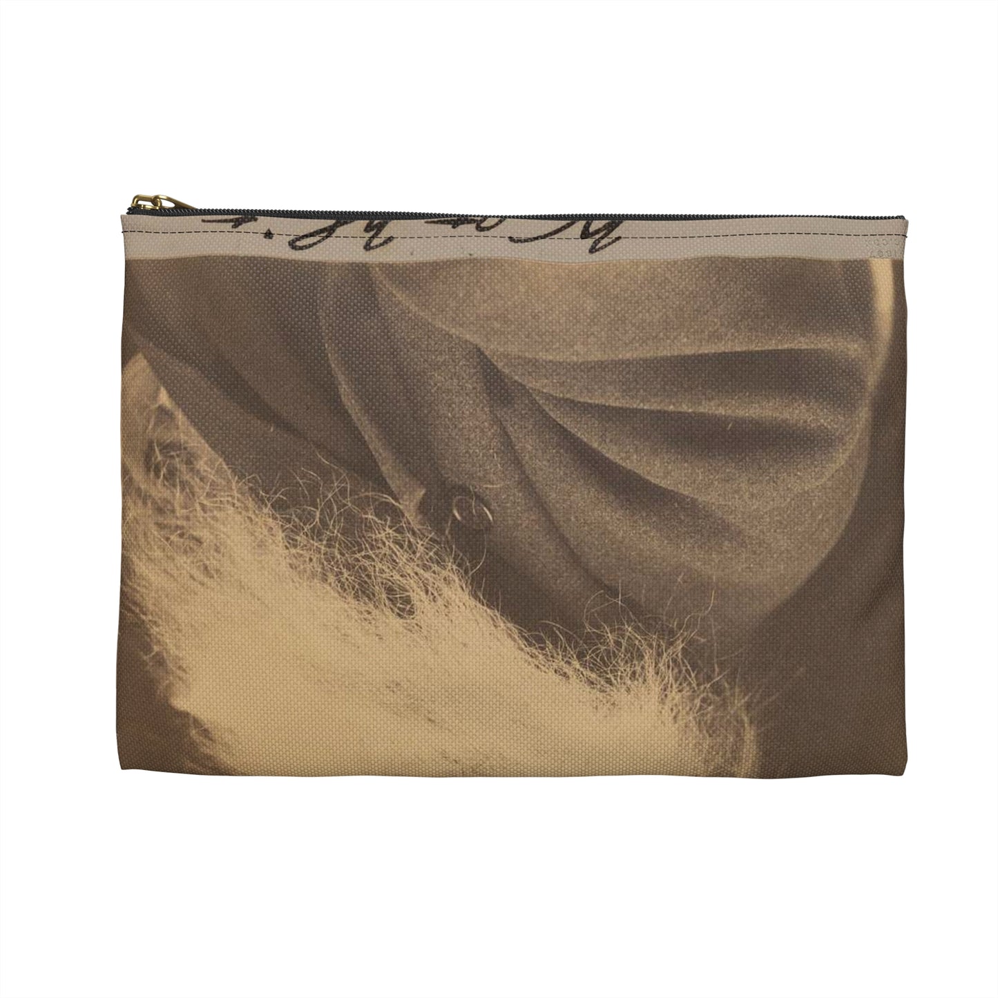 George C. Cox - Walt Whitman - Google Art Project Large Organizer Pouch with Black Zipper