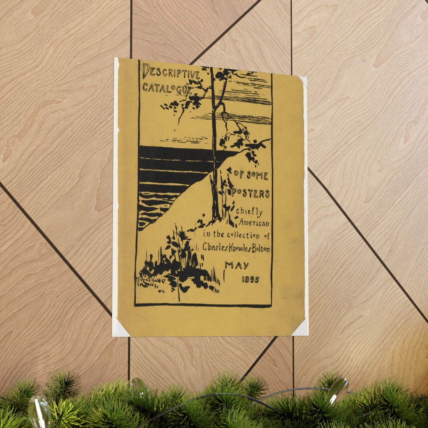 Descriptive catalogue of some posters chiefly American in the collection of Charles Knowles Bolton, May 1895 High Quality Matte Wall Art Poster for Home, Office, Classroom