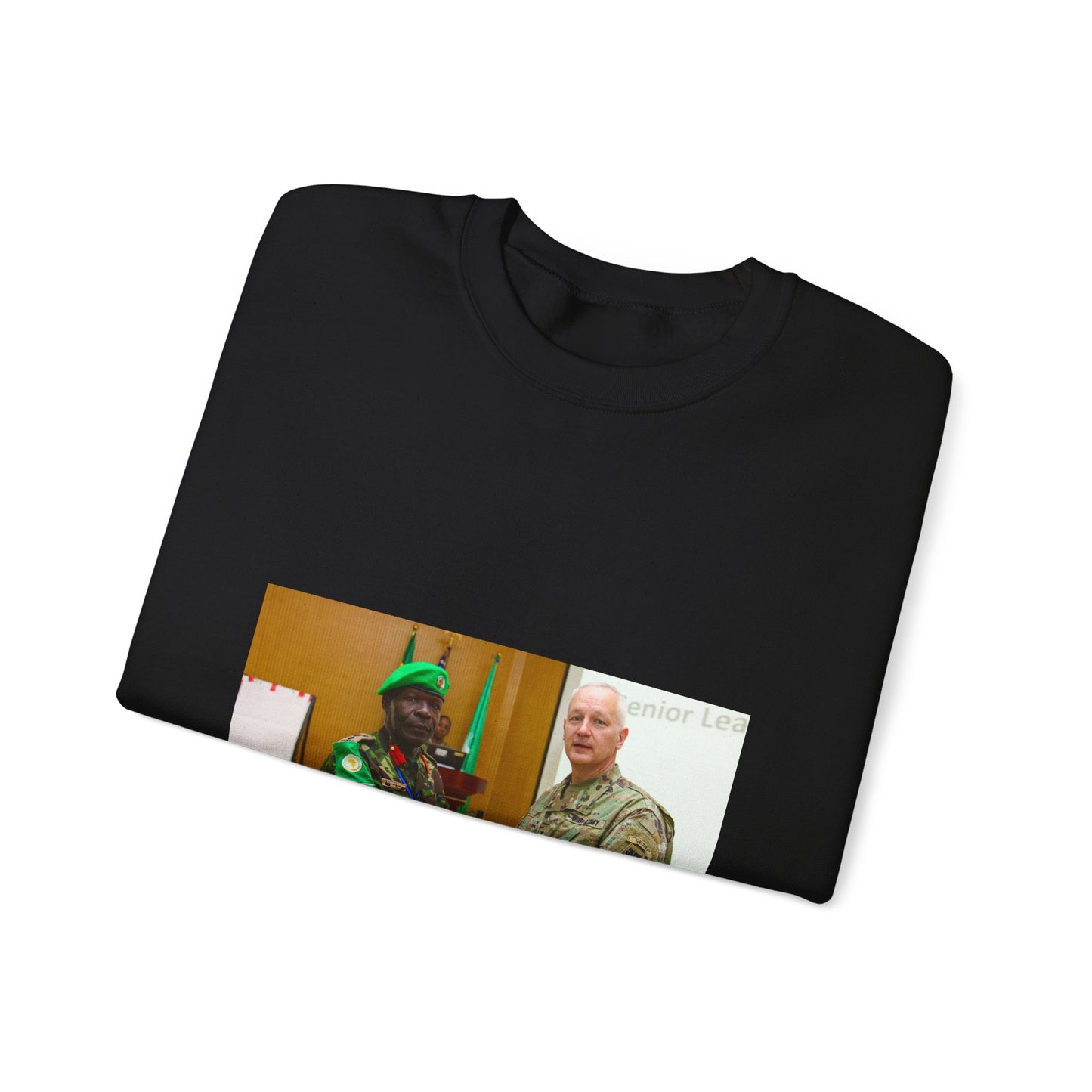 Brig. Gen. Jon Jensen, U.S. Army Africa deputy commander, Black Heavy Blend Adult Crew Neck SweatShirt