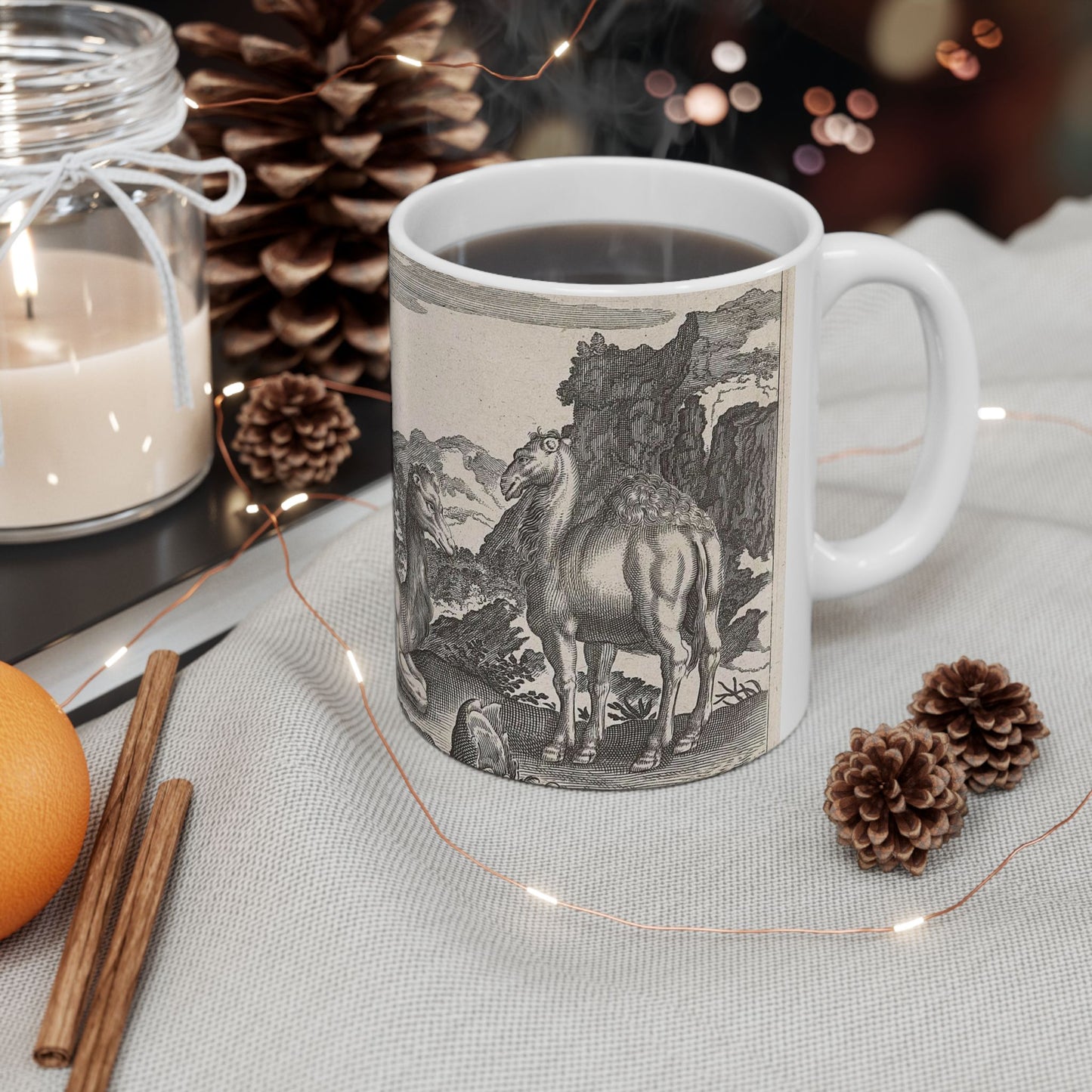 Adriaen Collaert - Dromedarissen en een kameel Beautiful Novelty Ceramic Coffee Mug 11oz