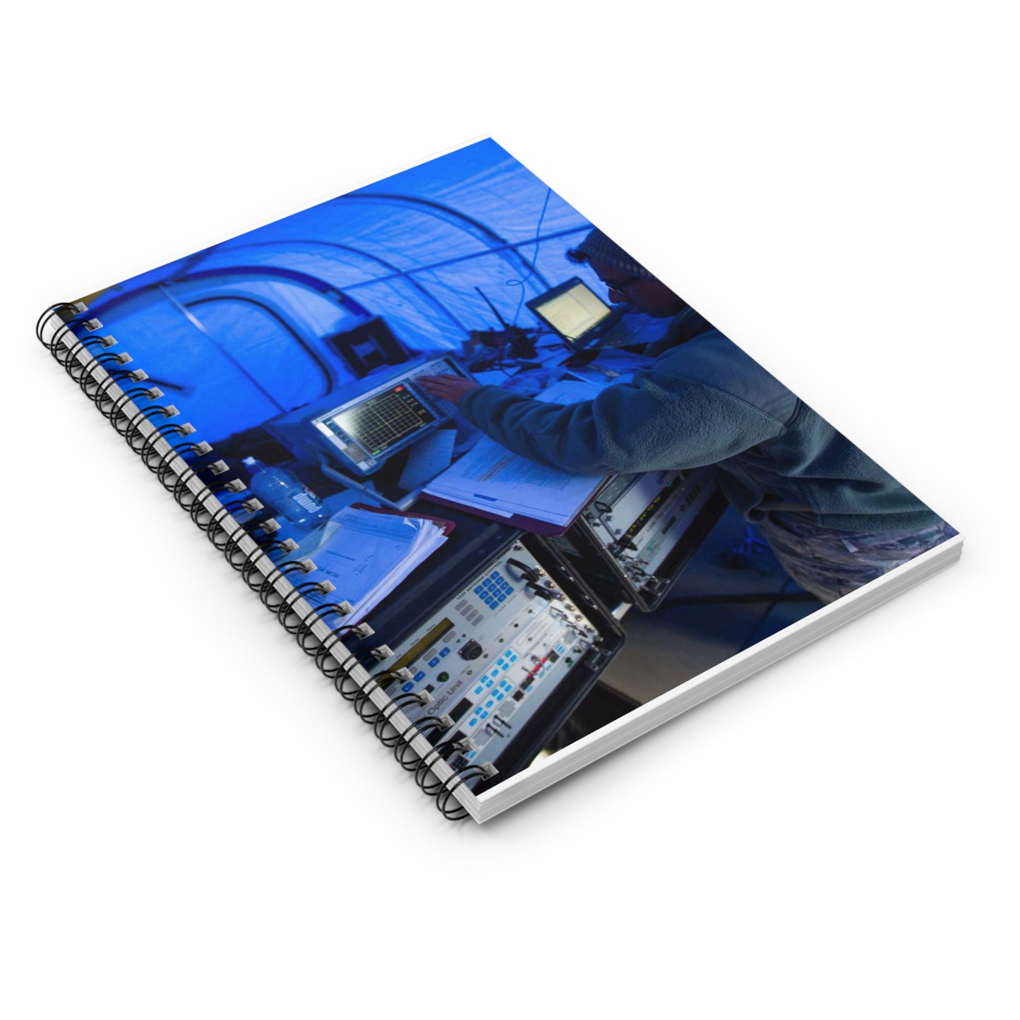 U.S. Air Force Staff Sgt. Titus Poulose of the 263rd Spiral Bound Ruled Notebook with Printed Cover
