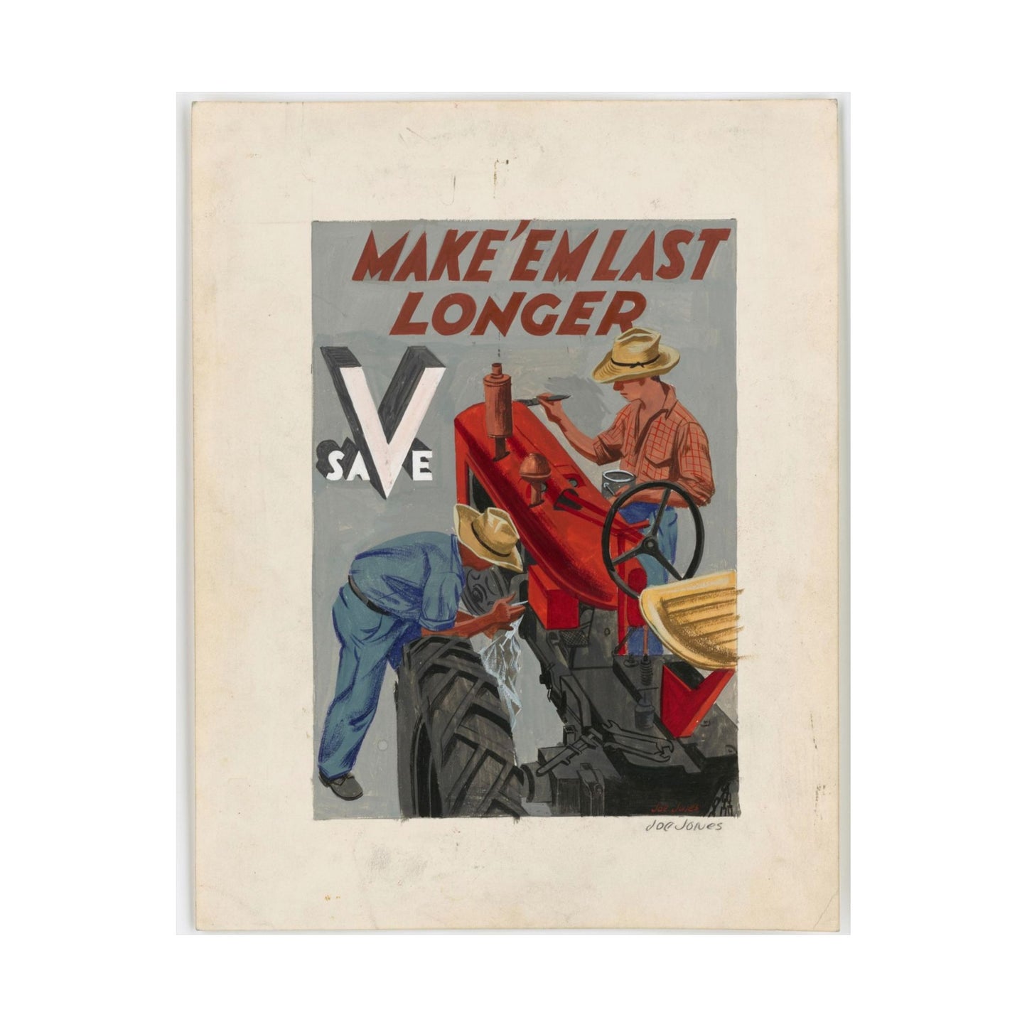 Make'em Last Longer -  Save [Joe Jones] High Quality Matte Wall Art Poster for Home, Office, Classroom