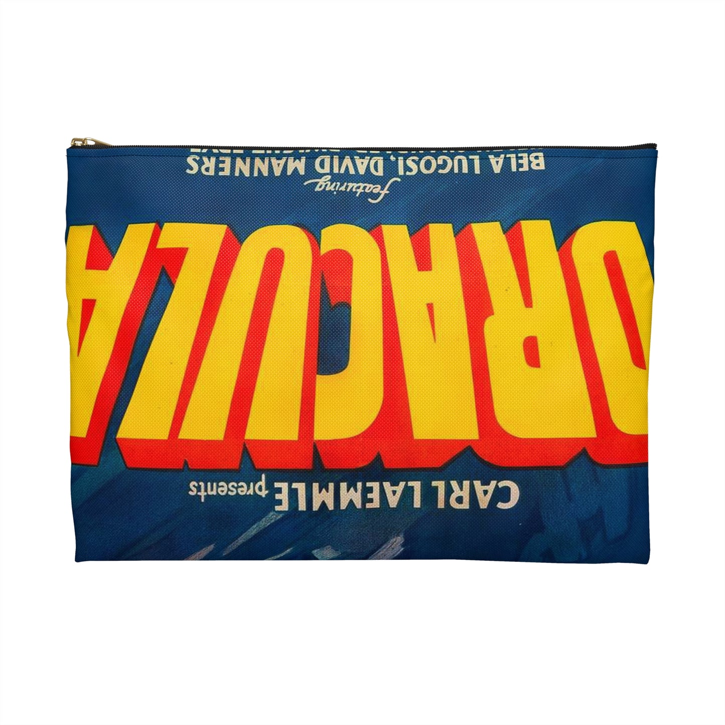 Dracula (1931 film poster - Style A) Large Organizer Pouch with Black Zipper