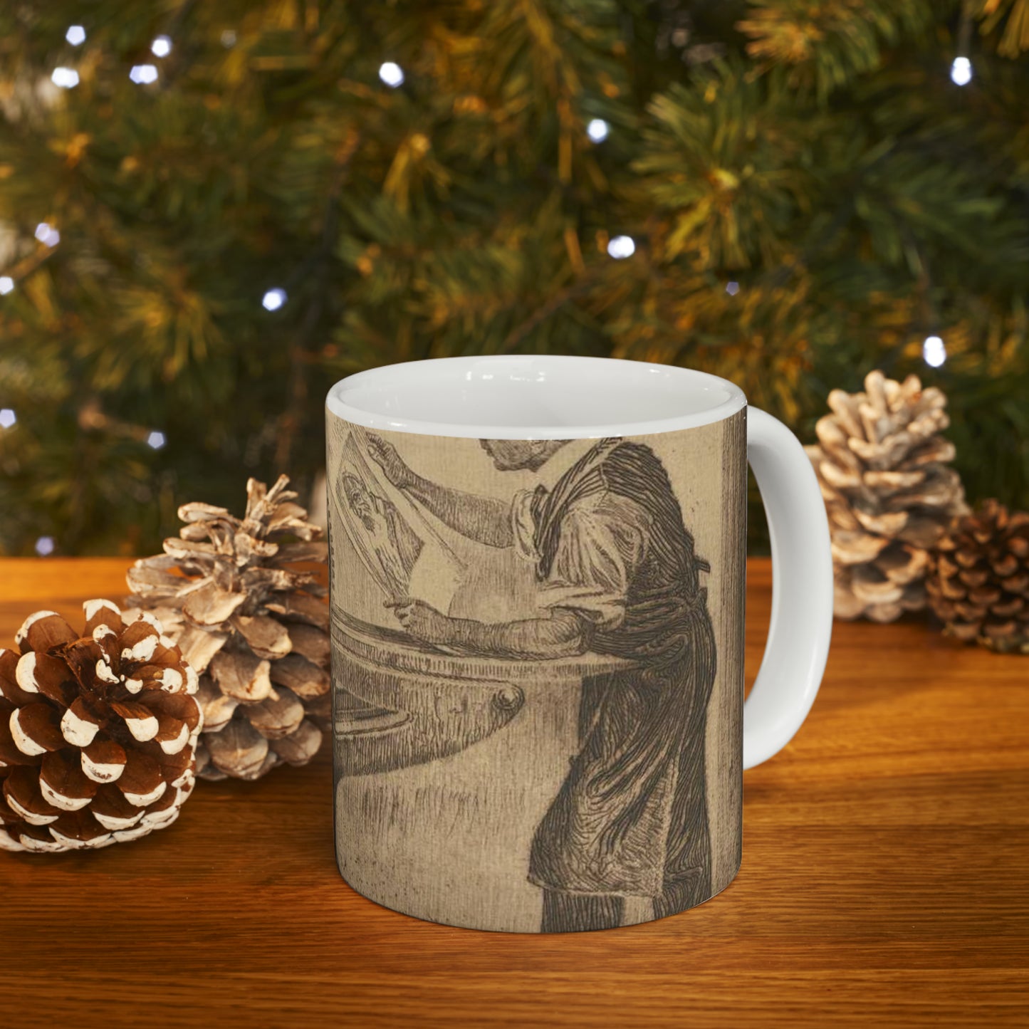 Lilien Printing press - Public domain portrait print Beautiful Novelty Ceramic Coffee Mug 11oz