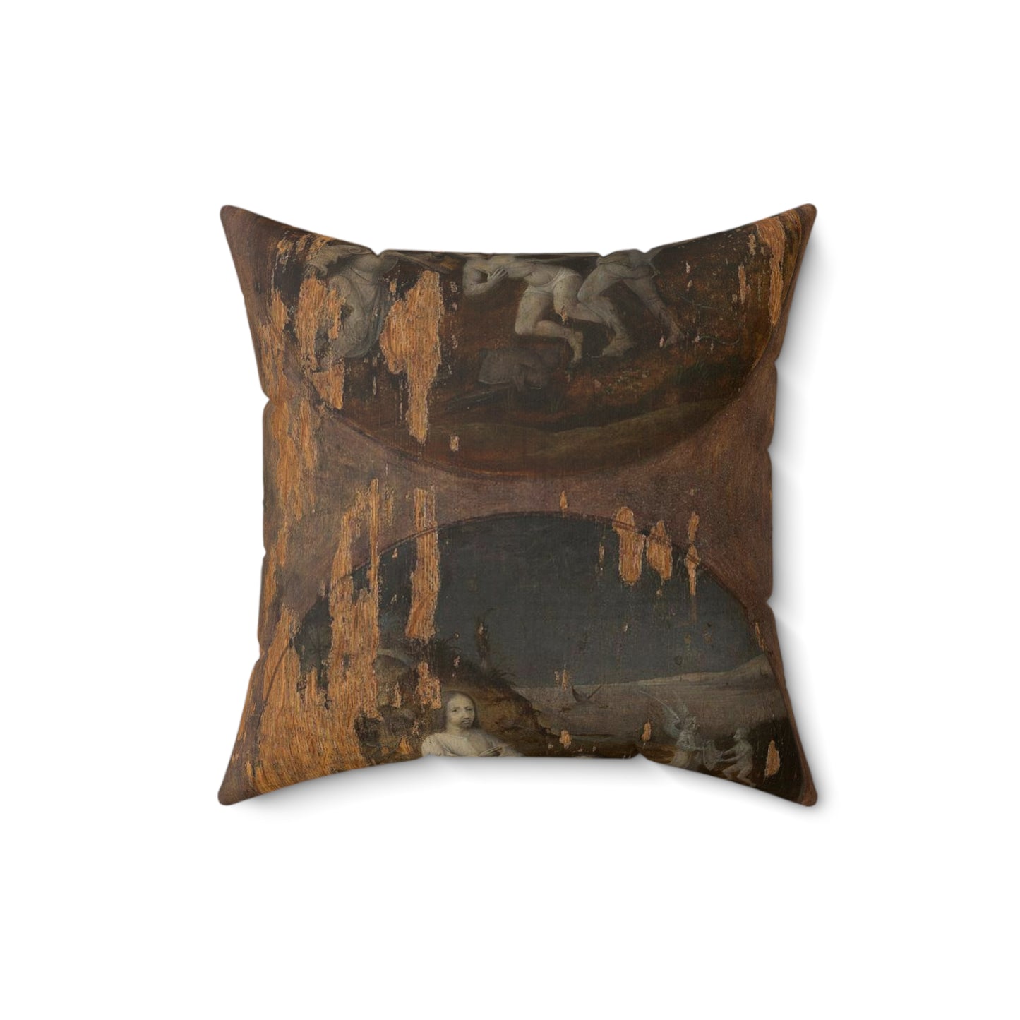 Flood Panels (The Flood – reverse), ca. 1508-1516 Decorative Accent Square Pillow