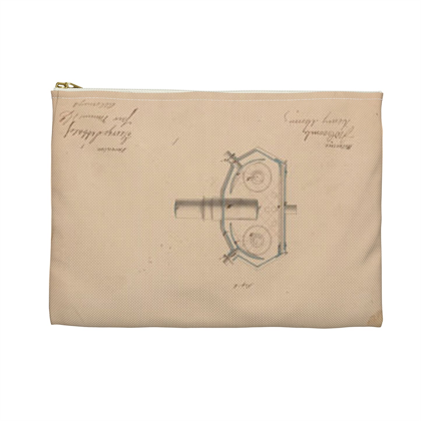 Patent drawing - Drawing of Improvement in Magic Lanterns Public domain  image Large Organizer Pouch with Black Zipper