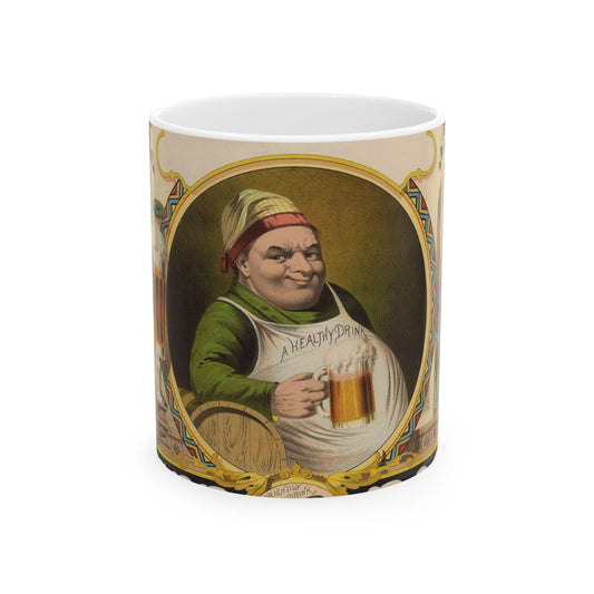 Lager bier - J.Z.(?) Wood ; Mensing & Stecher, lithographers. LCCN96507589 Beautiful Novelty Ceramic Coffee Mug 11oz
