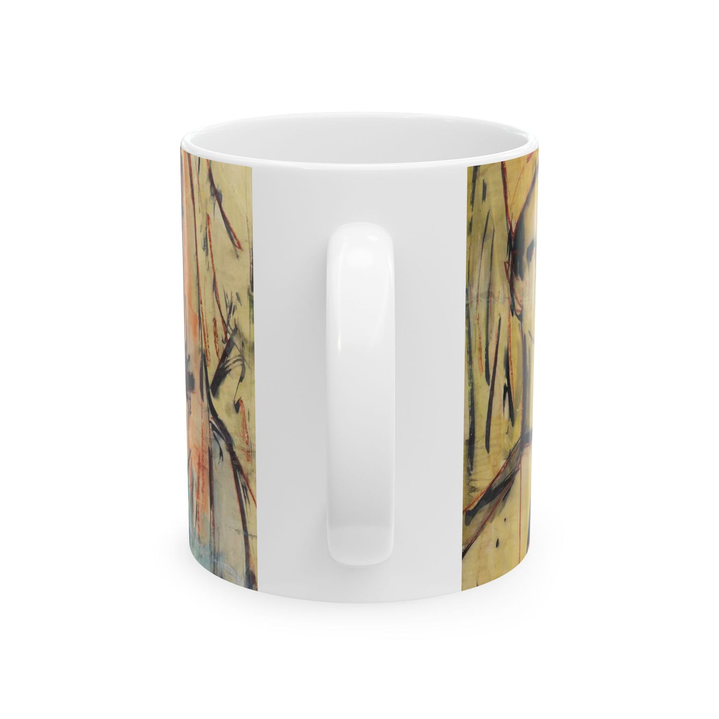 Sans titre - A painting of a group of women standing next to each other Beautiful Novelty Ceramic Coffee Mug 11oz