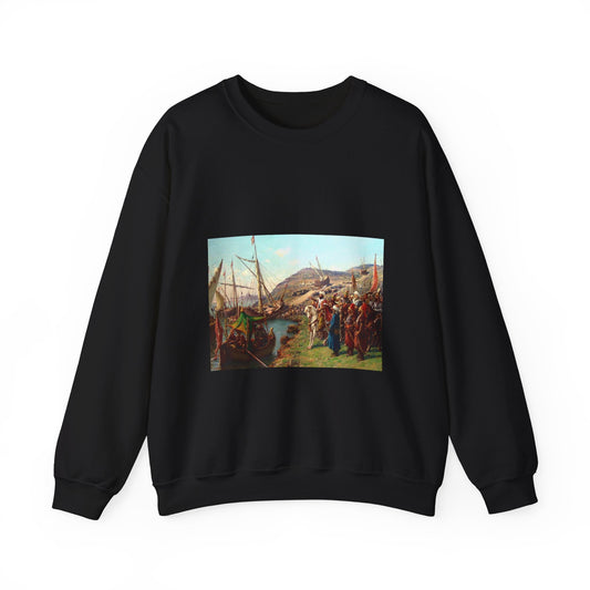 Kusatma Zonaro - Public domain scan / painting Black Heavy Blend Adult Crew Neck SweatShirt