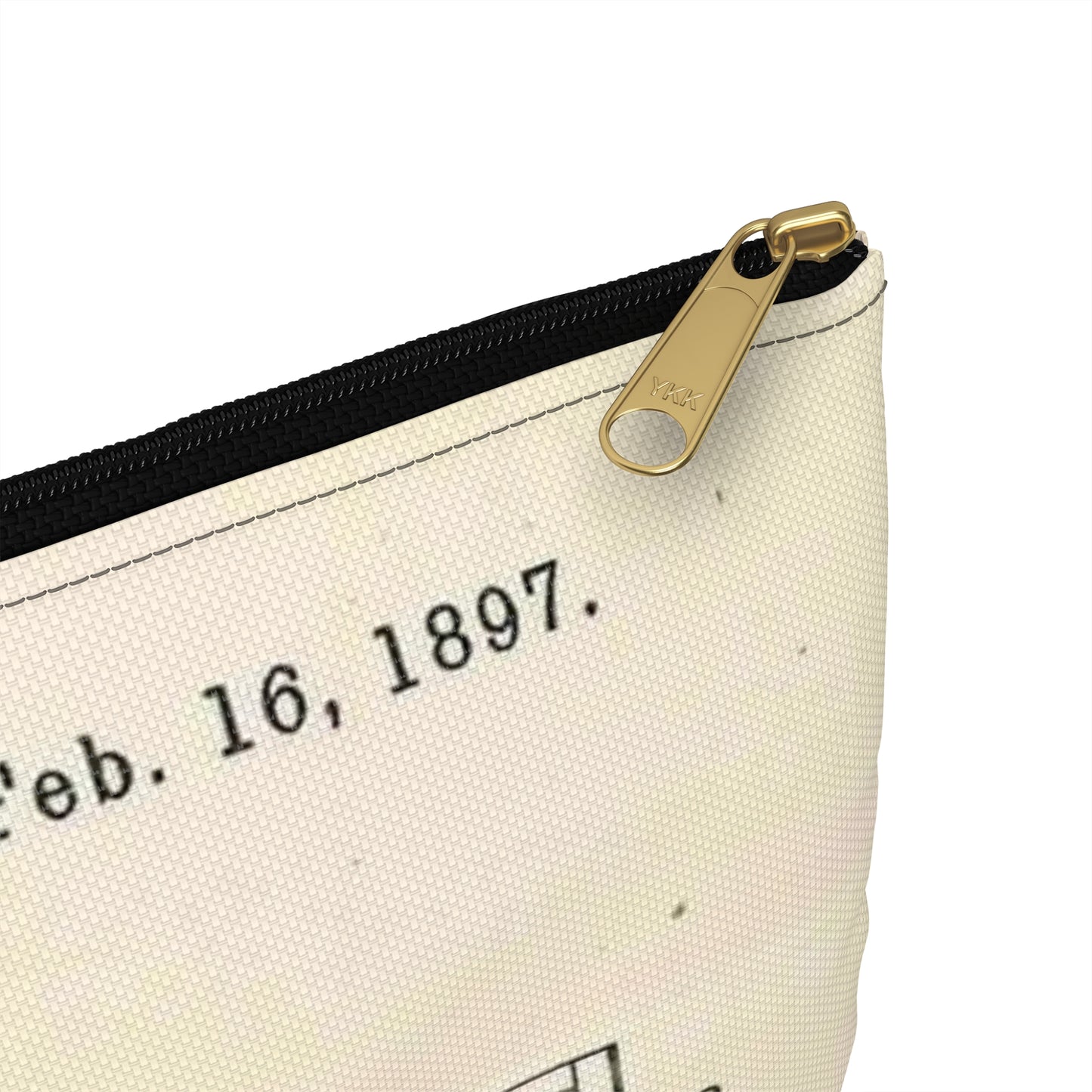 Patent Case File No. 577,369, Stenographer's Cabinet, Inventor- Arthur F. McIntire - DPLA - 2e93a65db0801a68cfced8a4f92d4df6 (page 40) Large Organizer Pouch with Black Zipper