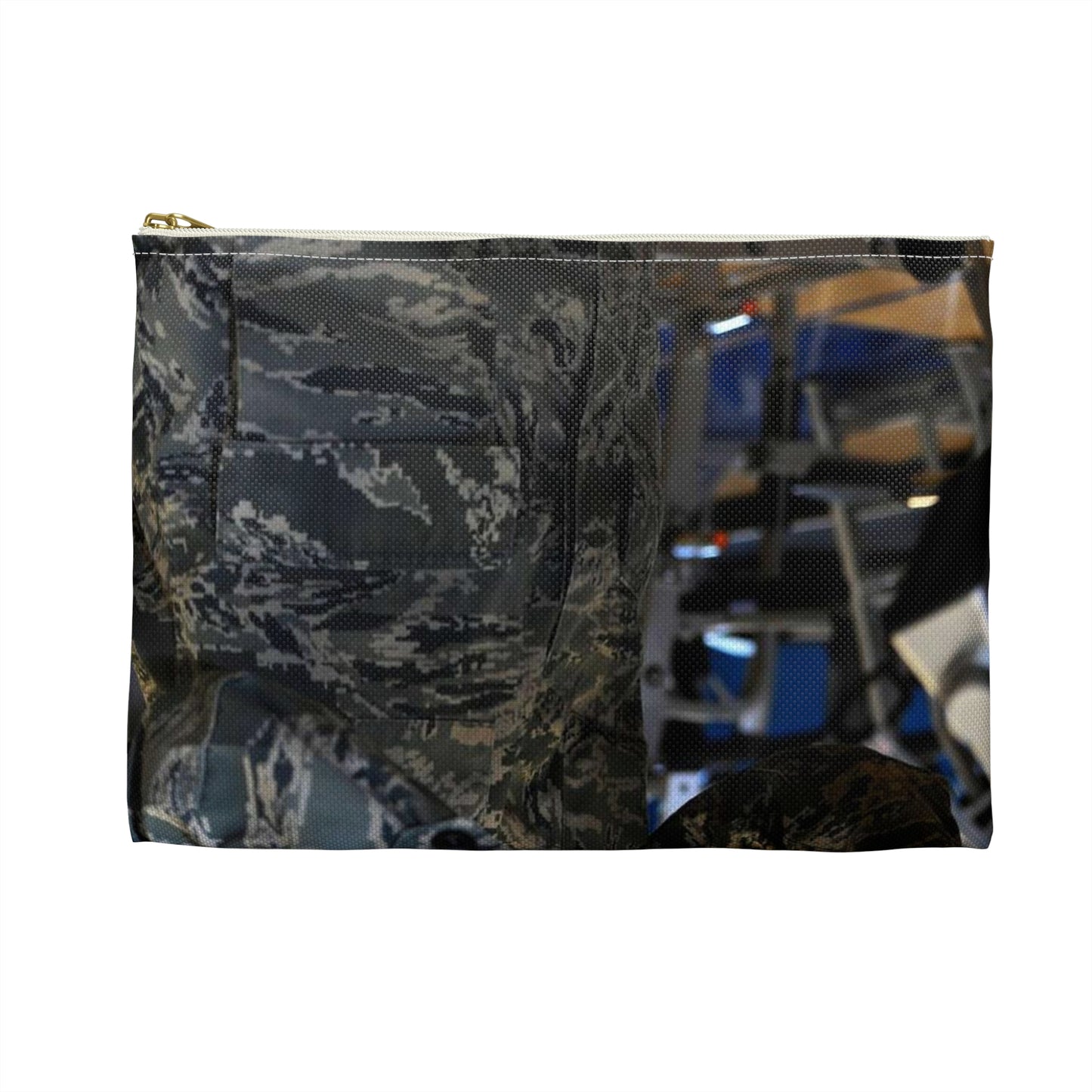 Senior Airman Cassandra Bridges, 28th Force Support Large Organizer Pouch with Black Zipper