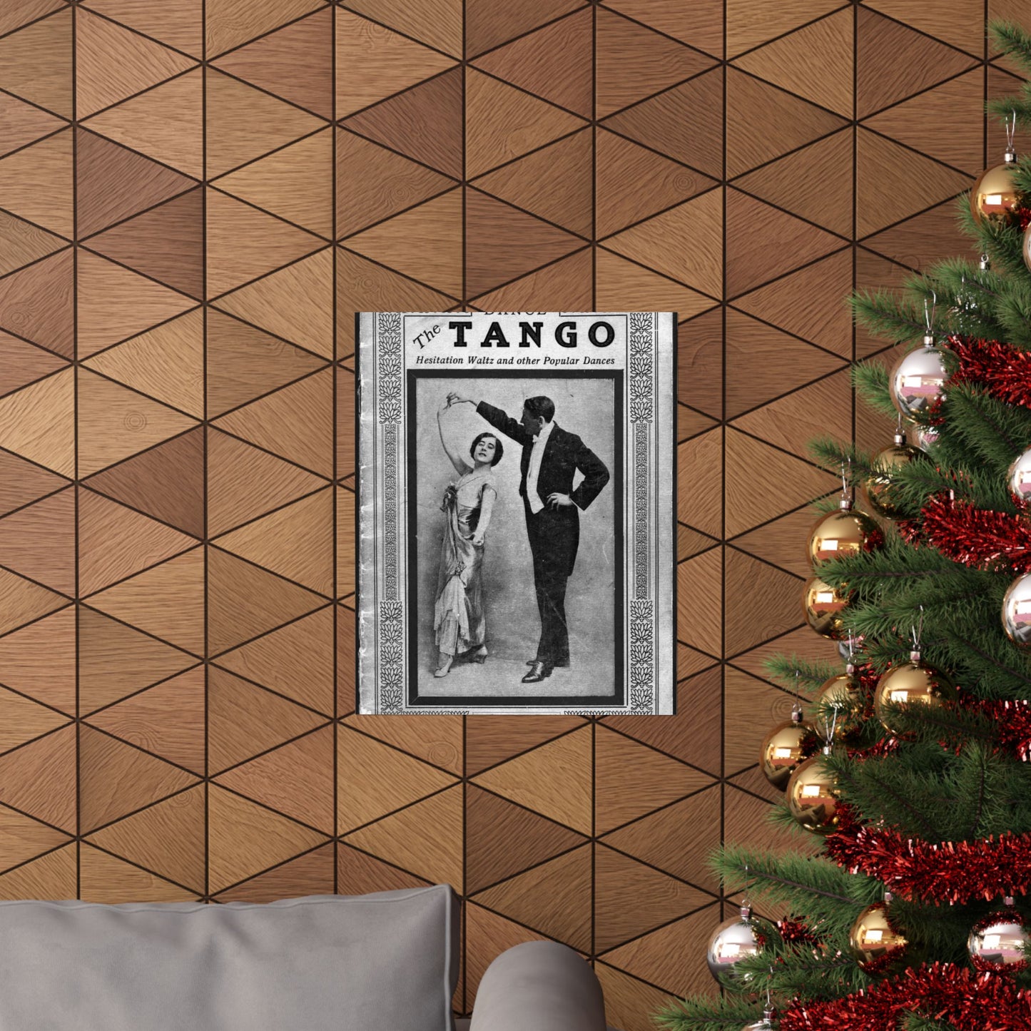 The tango as standardized and taught by the representative dancing masters of the North American continent; tango two-step, hesitation waltz, Boston glide, one-step High Quality Matte Wall Art Poster for Home, Office, Classroom