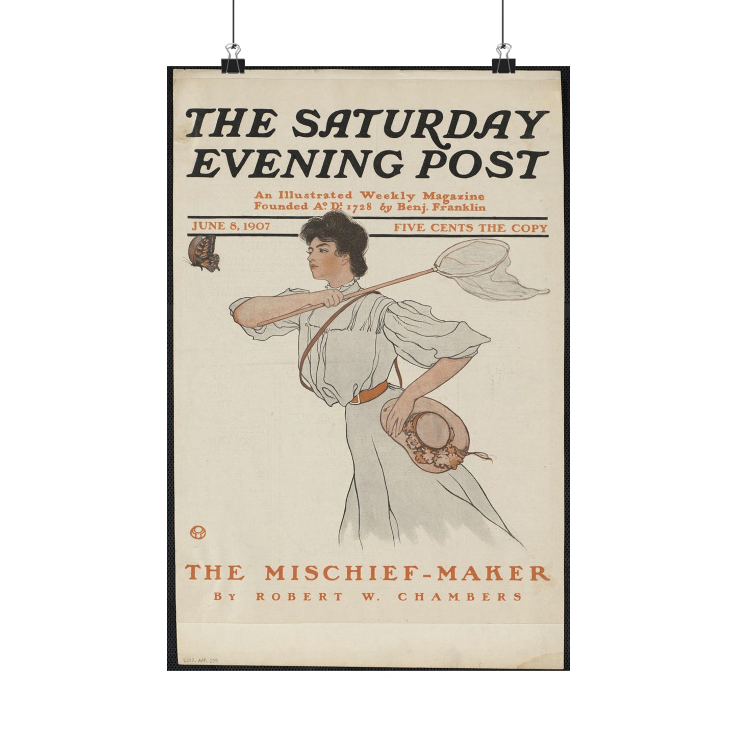 The Saturday evening post, June 8, 1907 High Quality Matte Wall Art Poster for Home, Office, Classroom