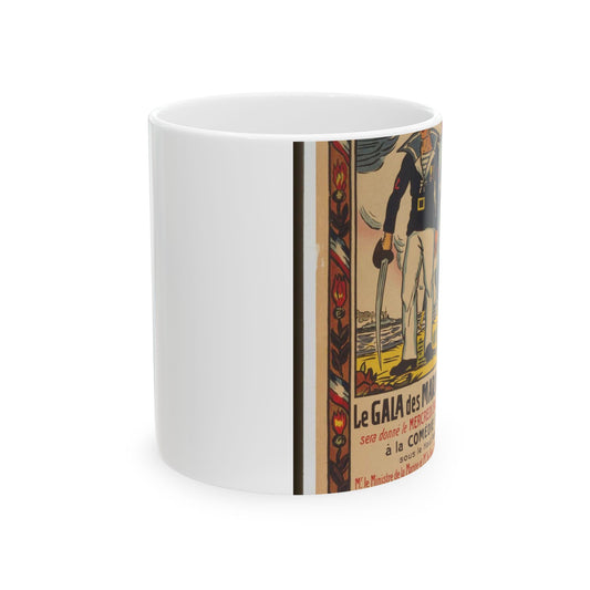 Le gala des marins de France . . . á la Comédie Française Beautiful Novelty Ceramic Coffee Mug 11oz