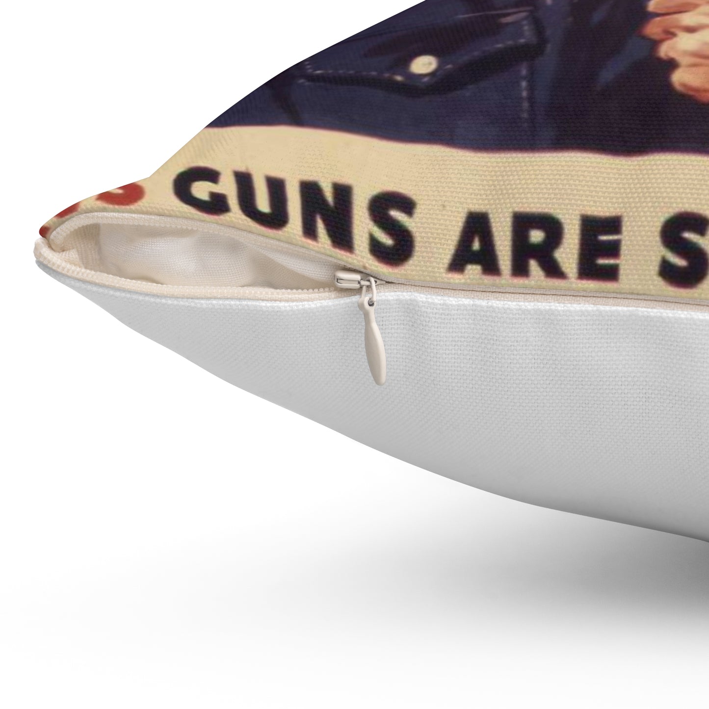 Another American ace^ His guns are shooting down Nazis and Japs right now^ Keep `em firing^ - NARA - 534905 Decorative Accent Square Pillow