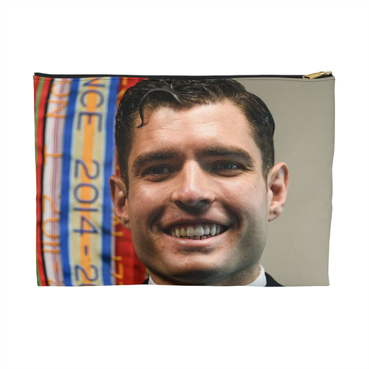 Cpt. Ryan McConville poses for a photo during his promotion Large Organizer Pouch with Black Zipper