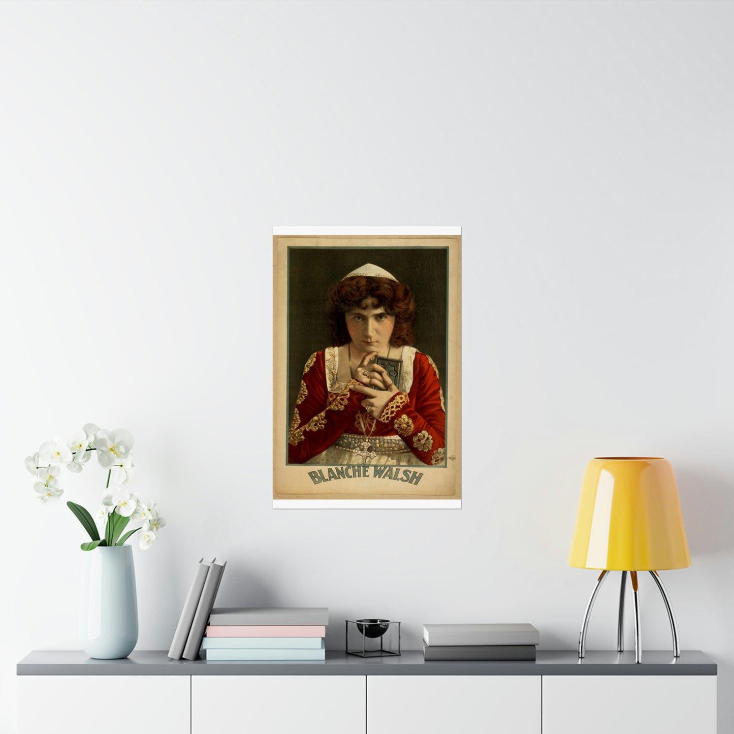 Blanche Walsh, American vaudeville and popular entertainment 1870 1920 High Quality Matte Wall Art Poster for Home, Office, Classroom