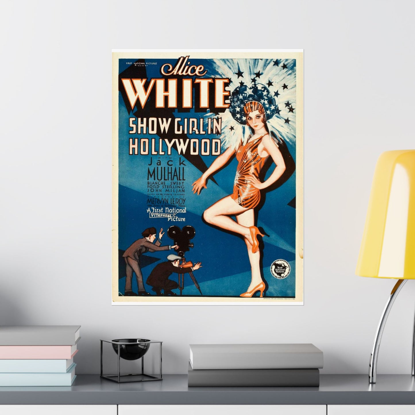 ShowgirlHollywood, Art Deco Poster High Quality Matte Wall Art Poster for Home, Office, Classroom