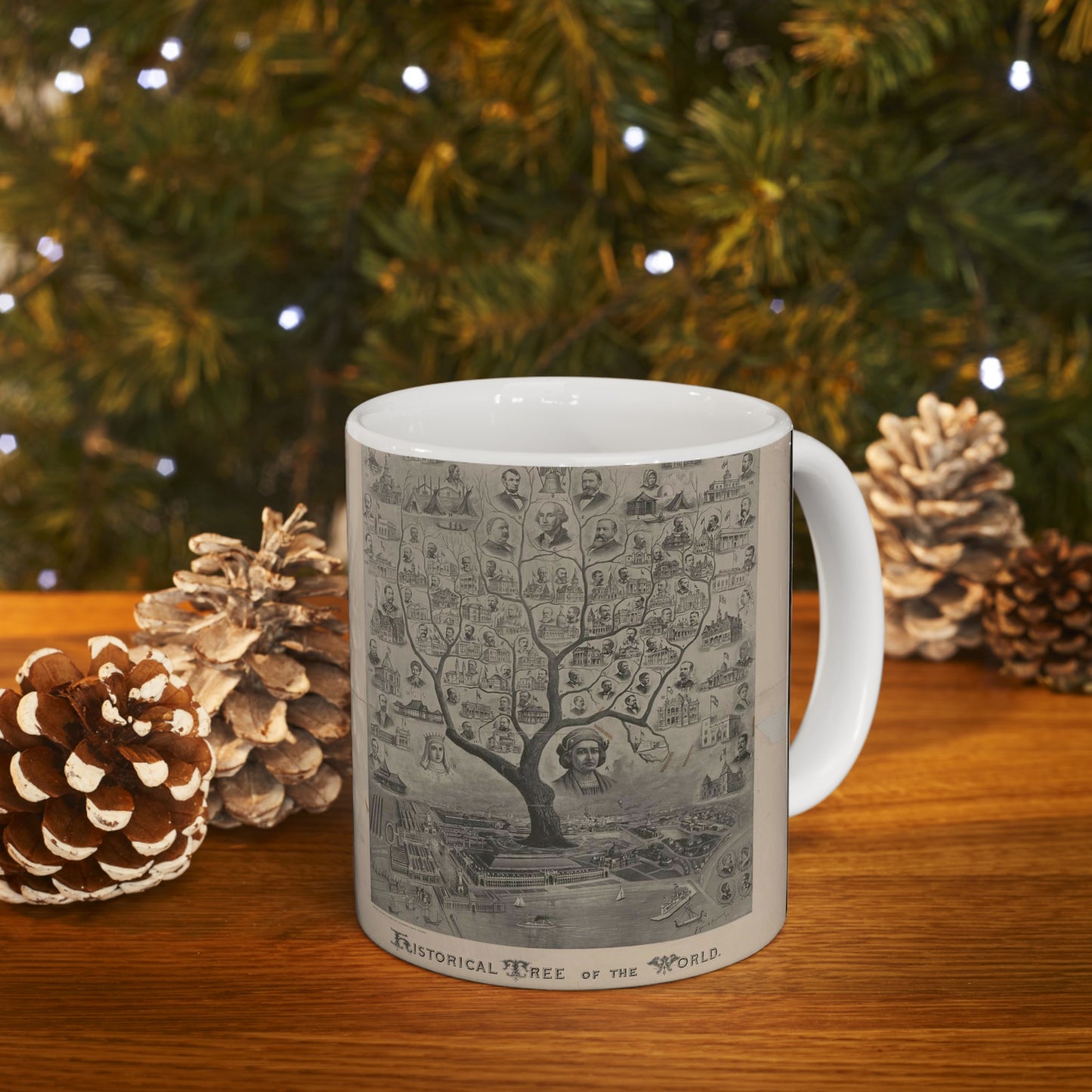 Historical tree of the world - Public domain graphic arts, Library of Congress Beautiful Novelty Ceramic Coffee Mug 11oz