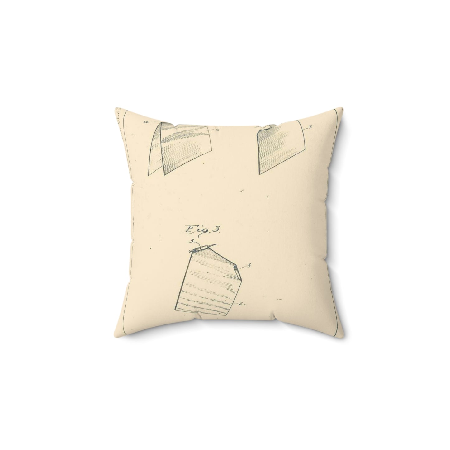 Patent Case File No. 1,458,513, Method of Producing Arificial Flower Petals, Inventor- Ellen W. Bell. - DPLA - 5462ff330b7ac44e42ad6e531c446101 (page 15) Decorative Accent Square Pillow