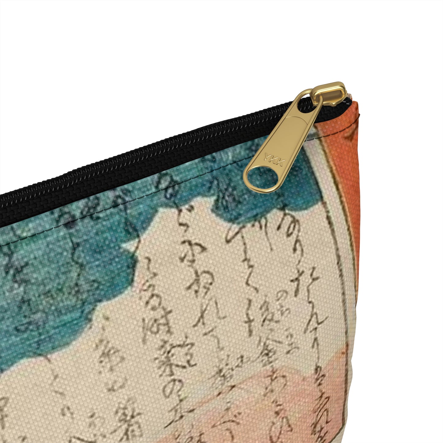 Utagawa Hiroshige I - Kobiety zajęte kokonami jedwabników; rycina z cyklu Kaiko (hodowla jedwabników) Large Organizer Pouch with Black Zipper