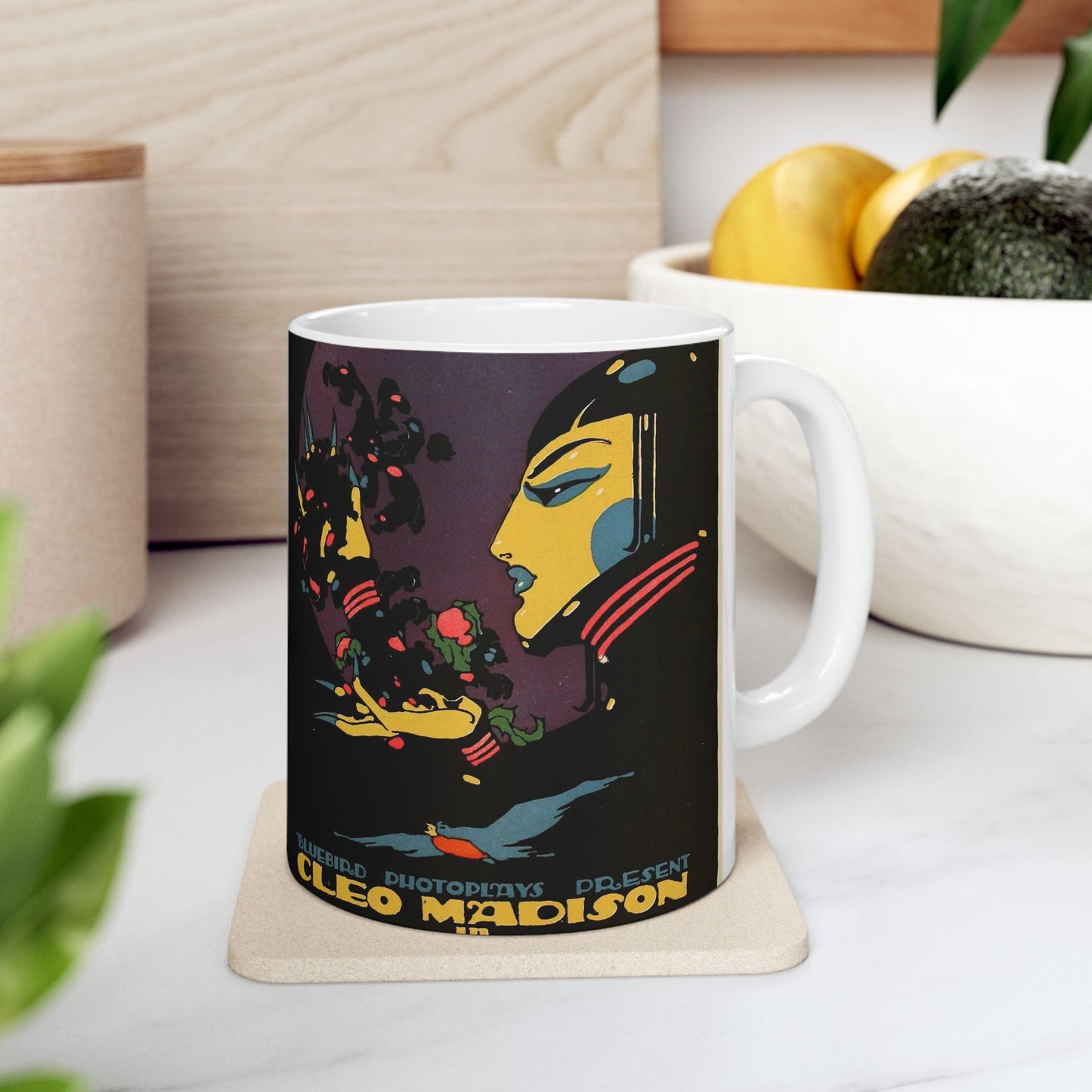 Black Orchids - Vintage movie public domain poster Beautiful Novelty Ceramic Coffee Mug 11oz