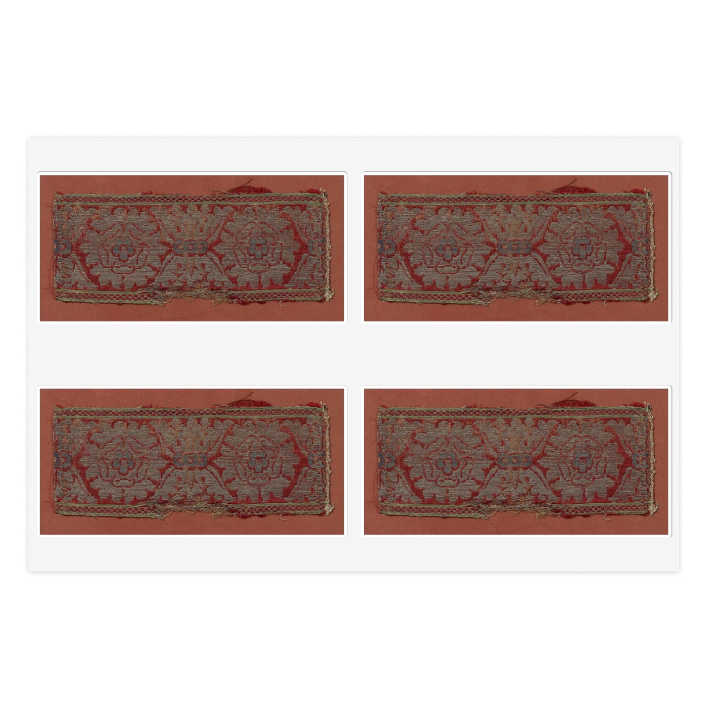 Satin Weaving Silk Border, Italy Laminated UV Protective Vinyl Stickers