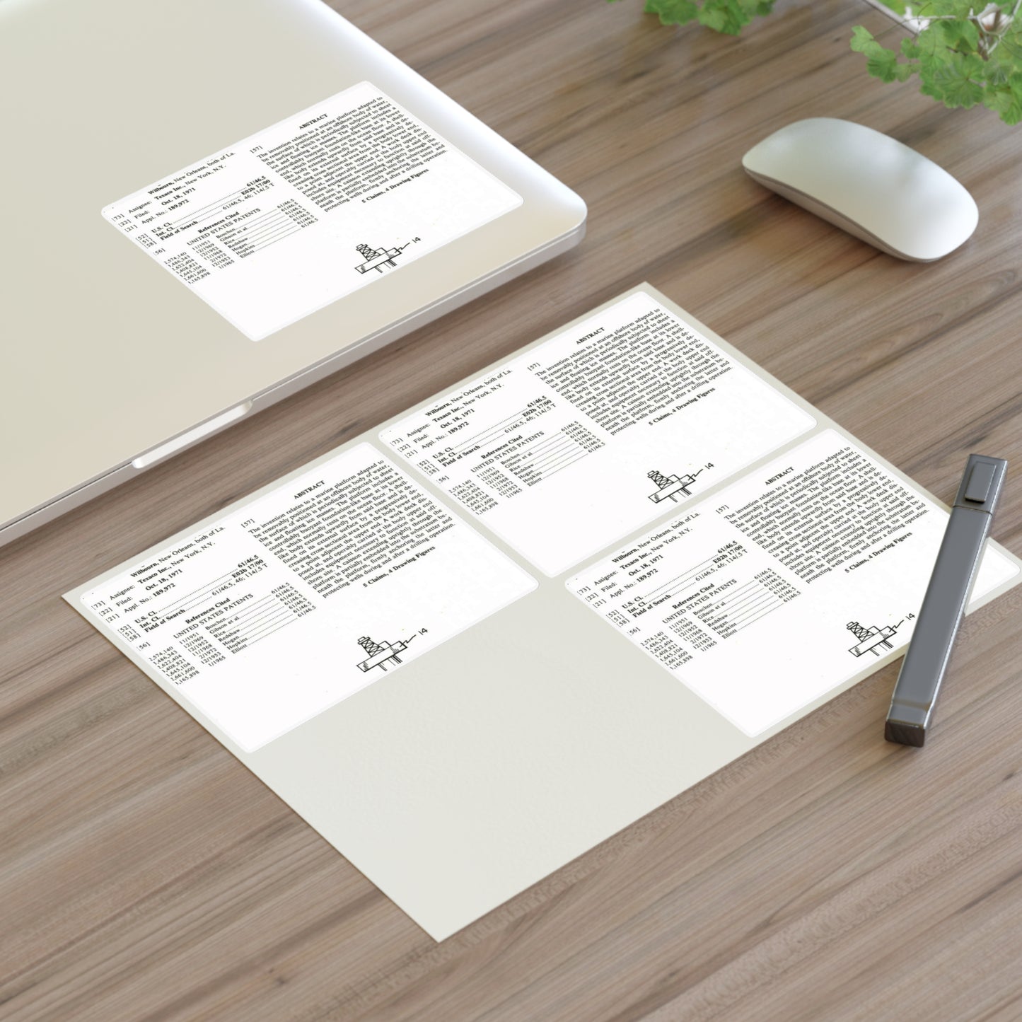 Patent Case File No. 3,793,840, Mobile Arctic Drilling and Production Platform, Inventor(s)- George E. Mott and James P. Wilbourn. - DPLA - 8f260bf2cd8926afbf4da017454f39b3 (page 6) Laminated UV Protective Vinyl Stickers
