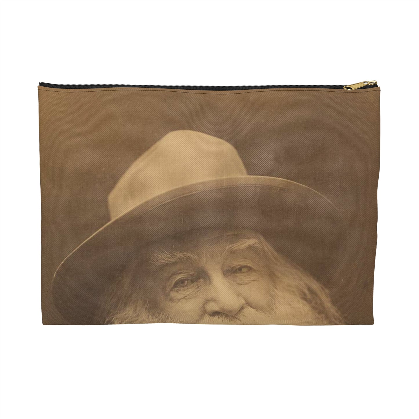 George C. Cox - Walt Whitman - Google Art Project Large Organizer Pouch with Black Zipper