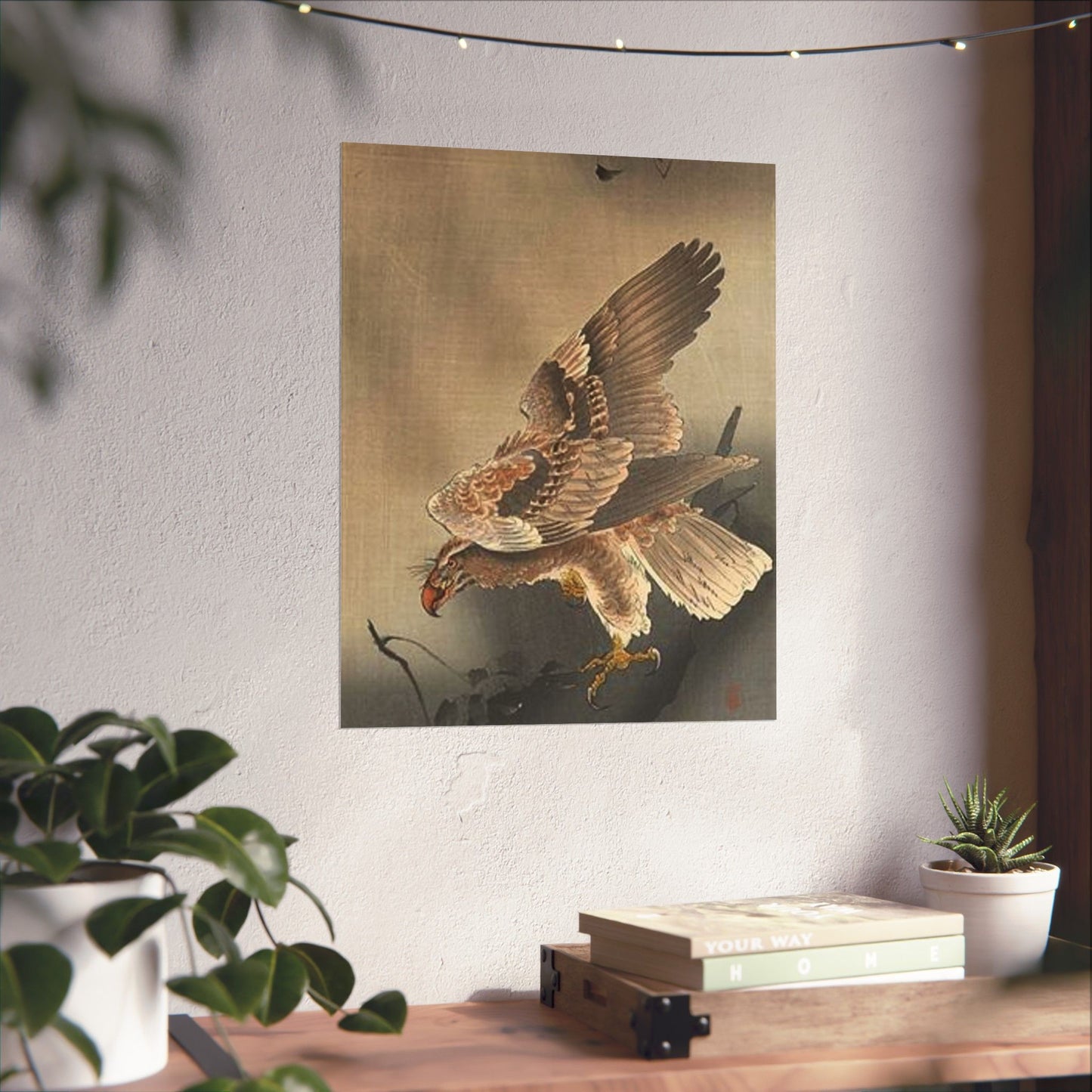 Koson - swooping-eagle, Ohara Koson High Quality Matte Wall Art Poster for Home, Office, Classroom