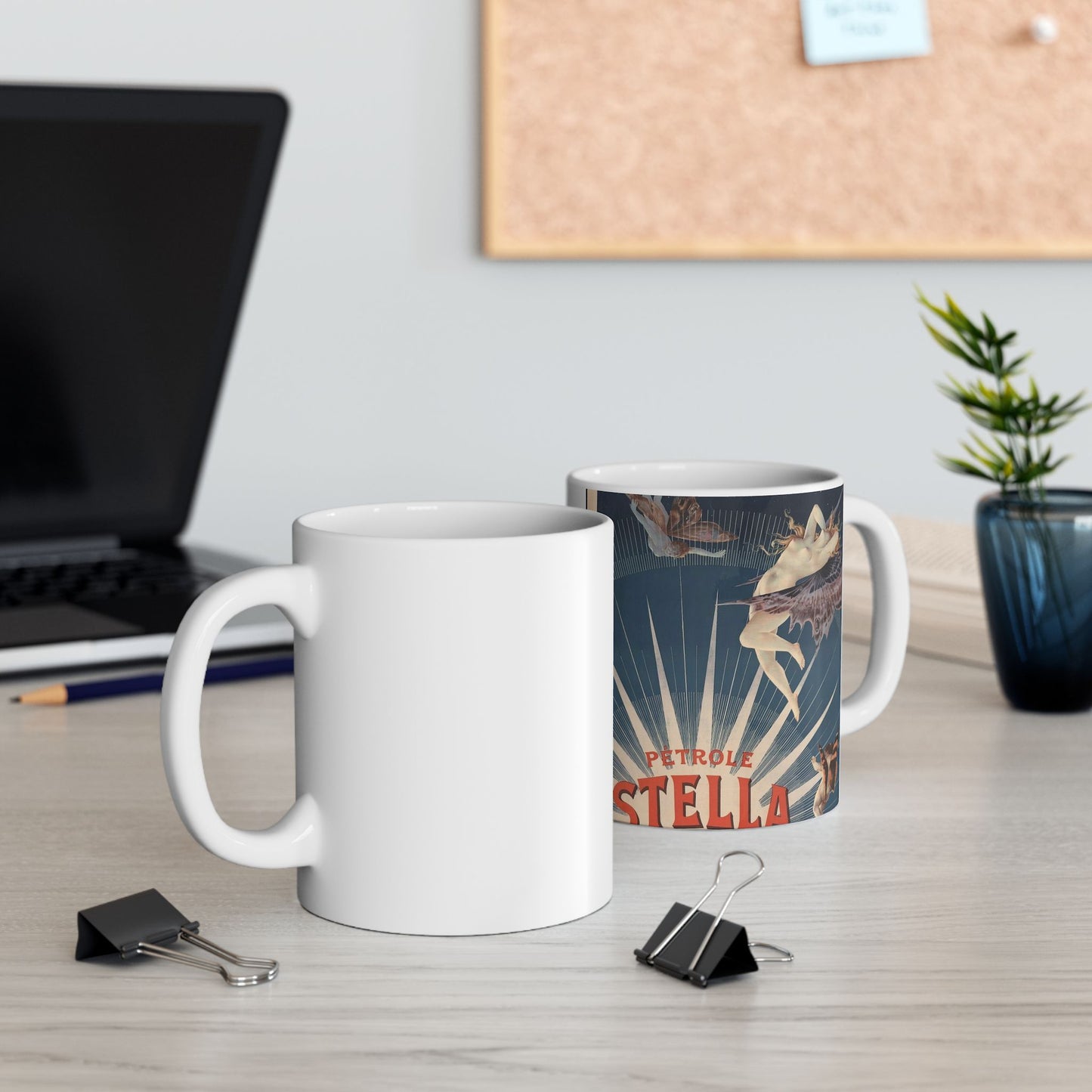 Pétrole Stella, livraisons en bidons plombés de 5 & 2 litres / H. Gray. Beautiful Novelty Ceramic Coffee Mug 11oz
