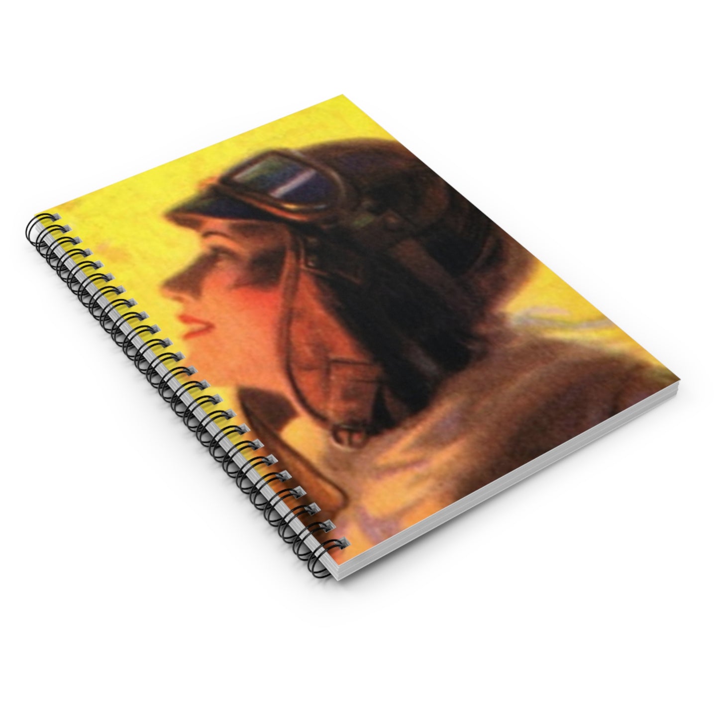 Going Up by Edward Mason Eggleston (cropped) Spiral Bound Ruled Notebook with Printed Cover