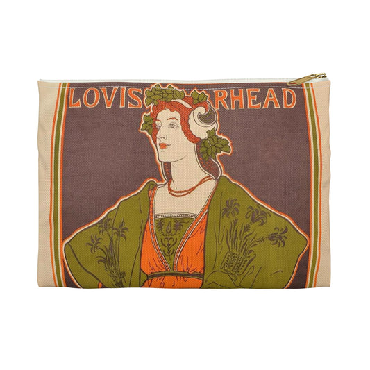 Louis Rhead - Salon des Cent (28) - avril 1897 EAL Large Organizer Pouch with Black Zipper