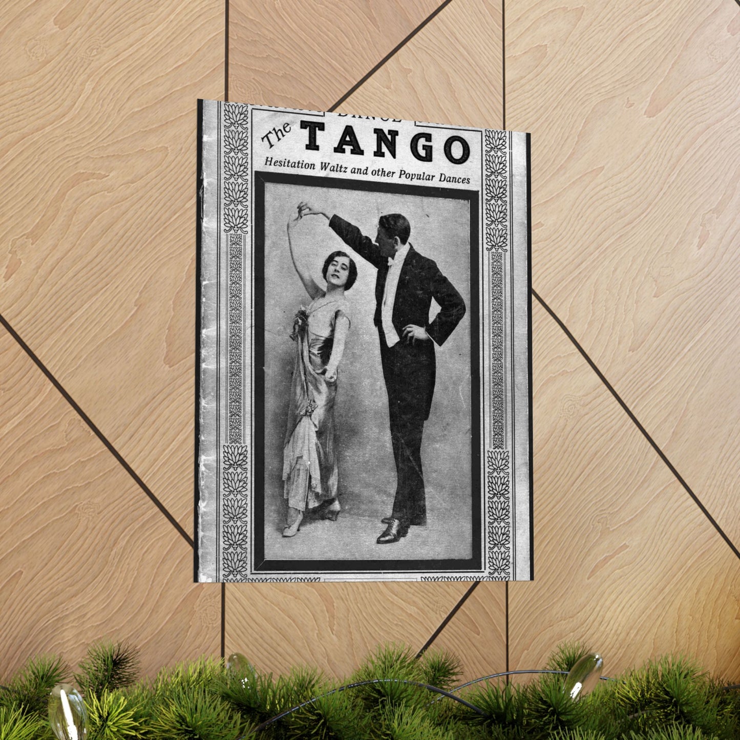 The tango as standardized and taught by the representative dancing masters of the North American continent; tango two-step, hesitation waltz, Boston glide, one-step High Quality Matte Wall Art Poster for Home, Office, Classroom