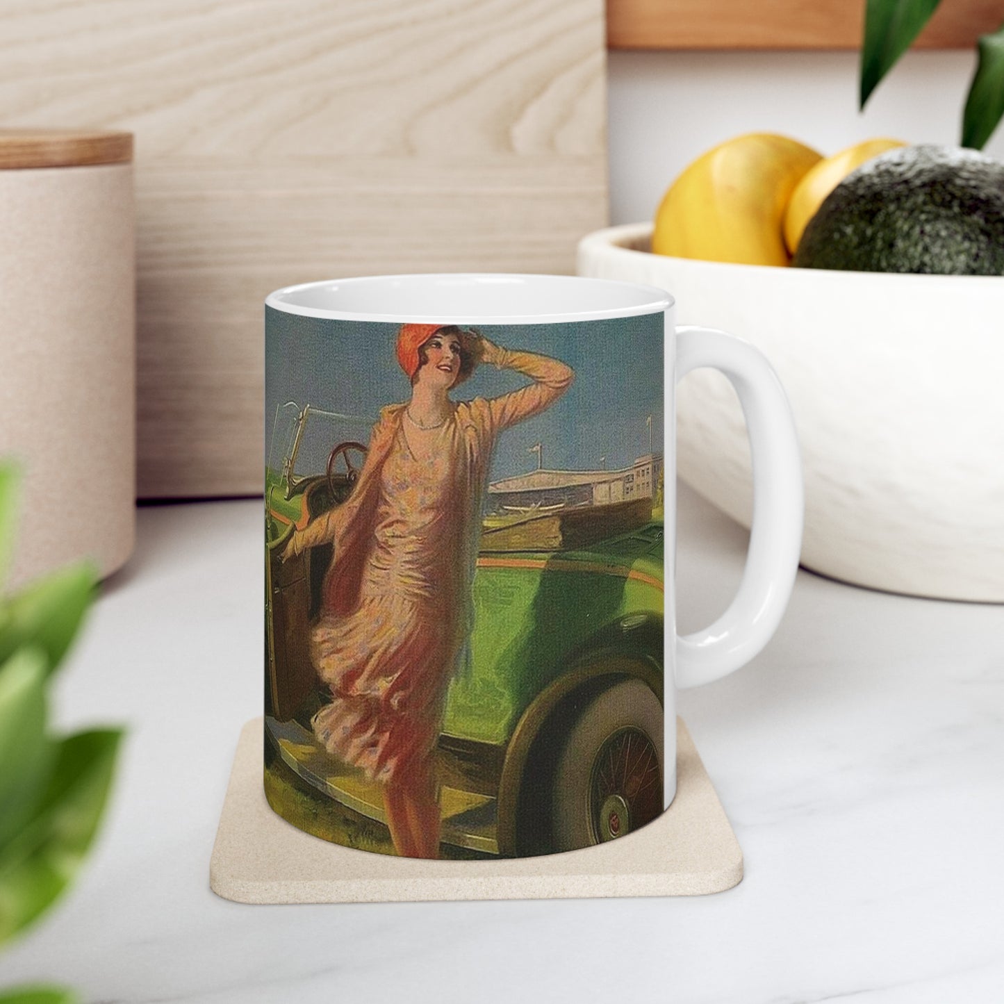 On Time, painting by Edward Mason Eggleston Beautiful Novelty Ceramic Coffee Mug 11oz