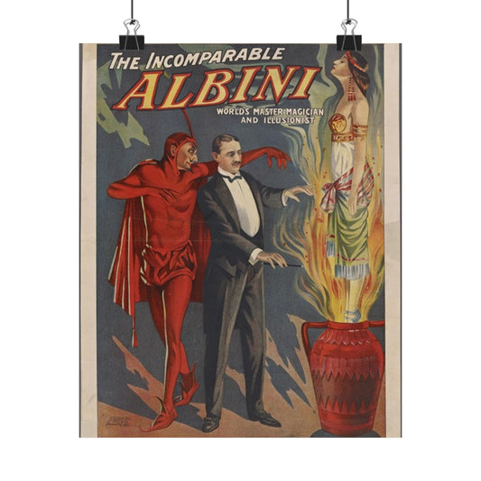 TheIncomperable Albini Theatrical Poster High Quality Matte Wall Art Poster for Home, Office, Classroom
