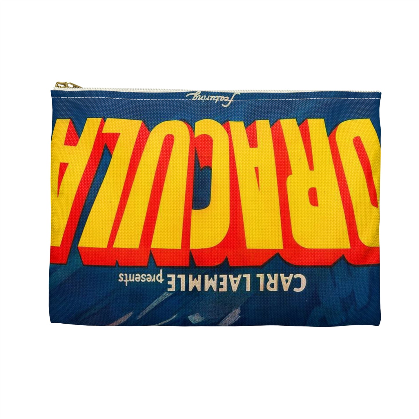 Dracula (1931 film poster - Style A) Large Organizer Pouch with Black Zipper
