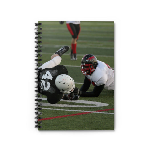 Fred Spencer, Falcons defensive lineman, trips up a - Spiral Notebook - Ruled Line