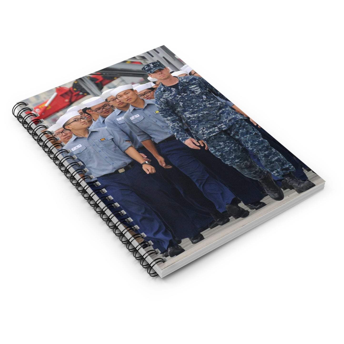 Petty Officer 1st Class Jerry Foltz escorts Republic Spiral Bound Ruled Notebook with Printed Cover