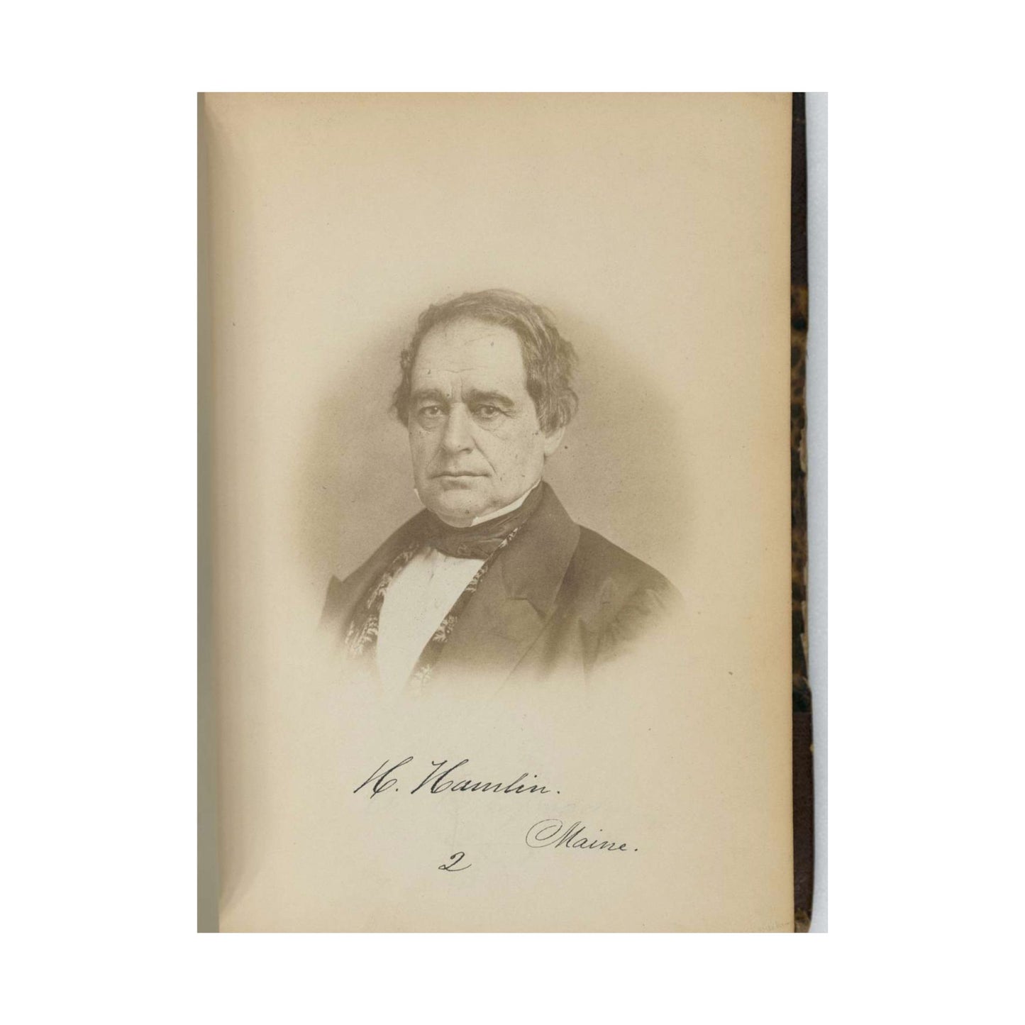[Hannibal Hamlin, Senator from Maine, Thirty-fifth Congress, half-length portrait] High Quality Matte Wall Art Poster for Home, Office, Classroom