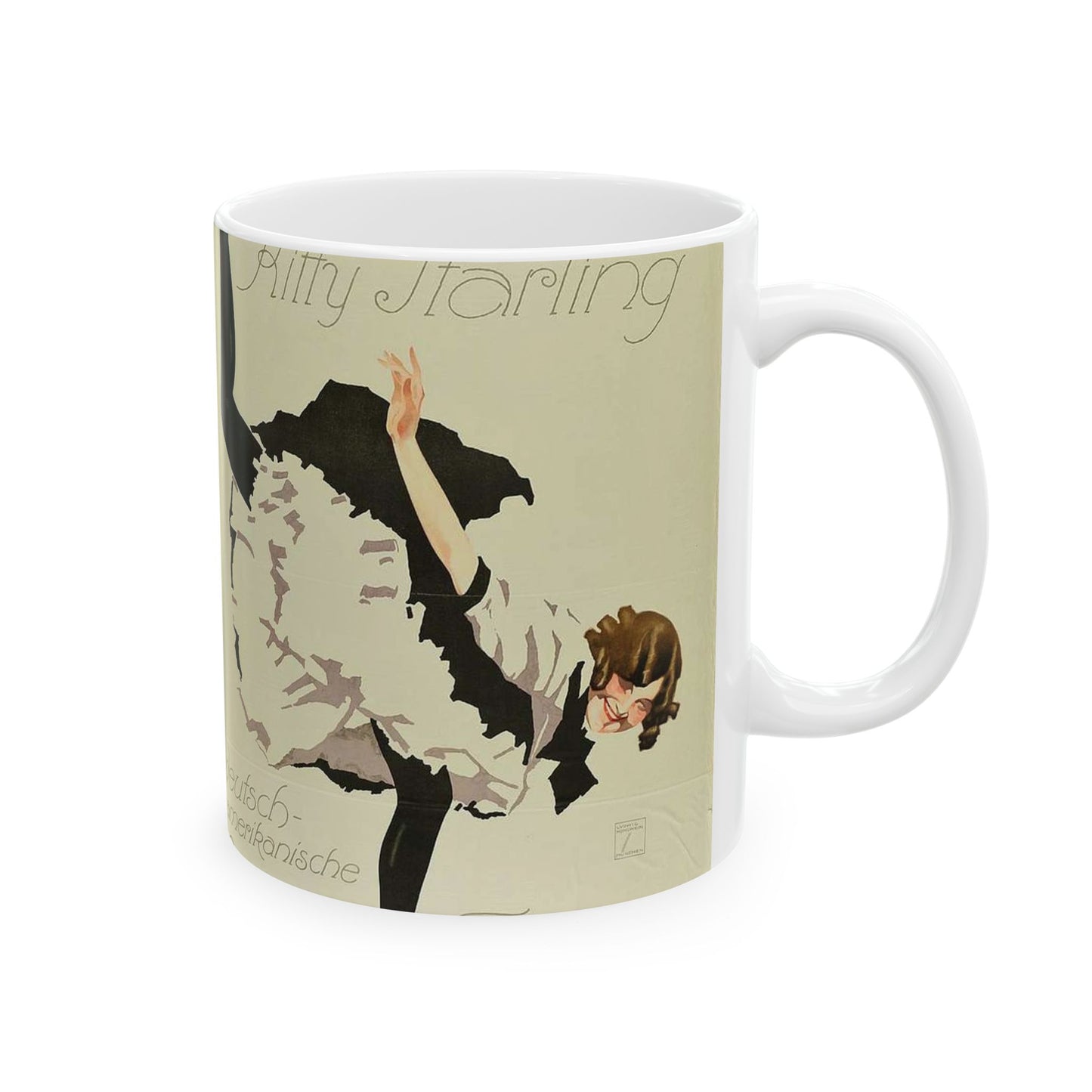 Kitty Starling - deutsch-amerikanische Excentric-Tänzerin, 1914 Beautiful Novelty Ceramic Coffee Mug 11oz