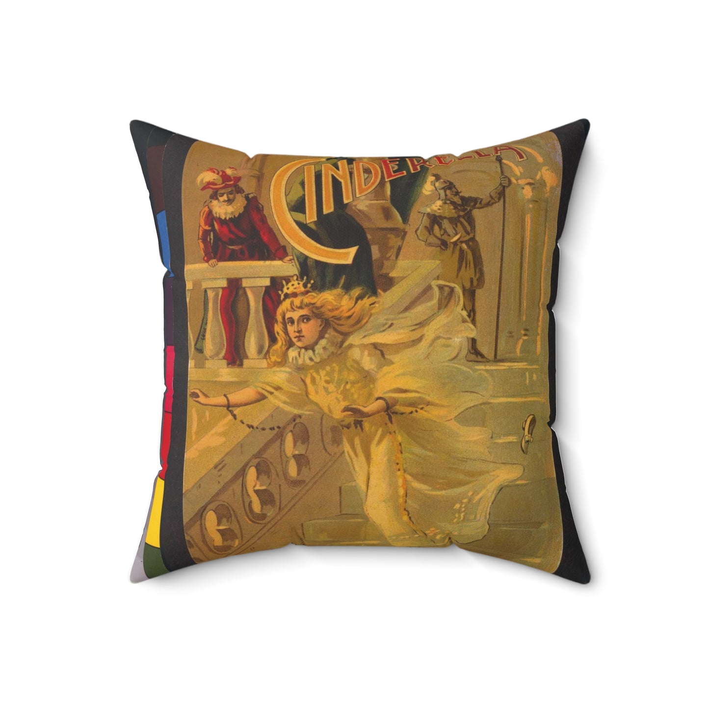 Cinderella / /W.B. Conkey Company, Chicago-New York. Decorative Accent Square Pillow