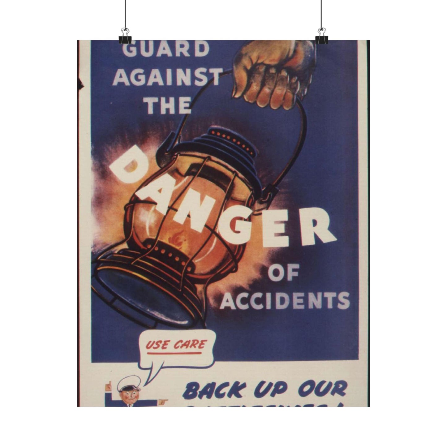 Guard against the danger of accidents. Back up our battleskies^ - NARA - 535358 High Quality Matte Wall Art Poster for Home, Office, Classroom