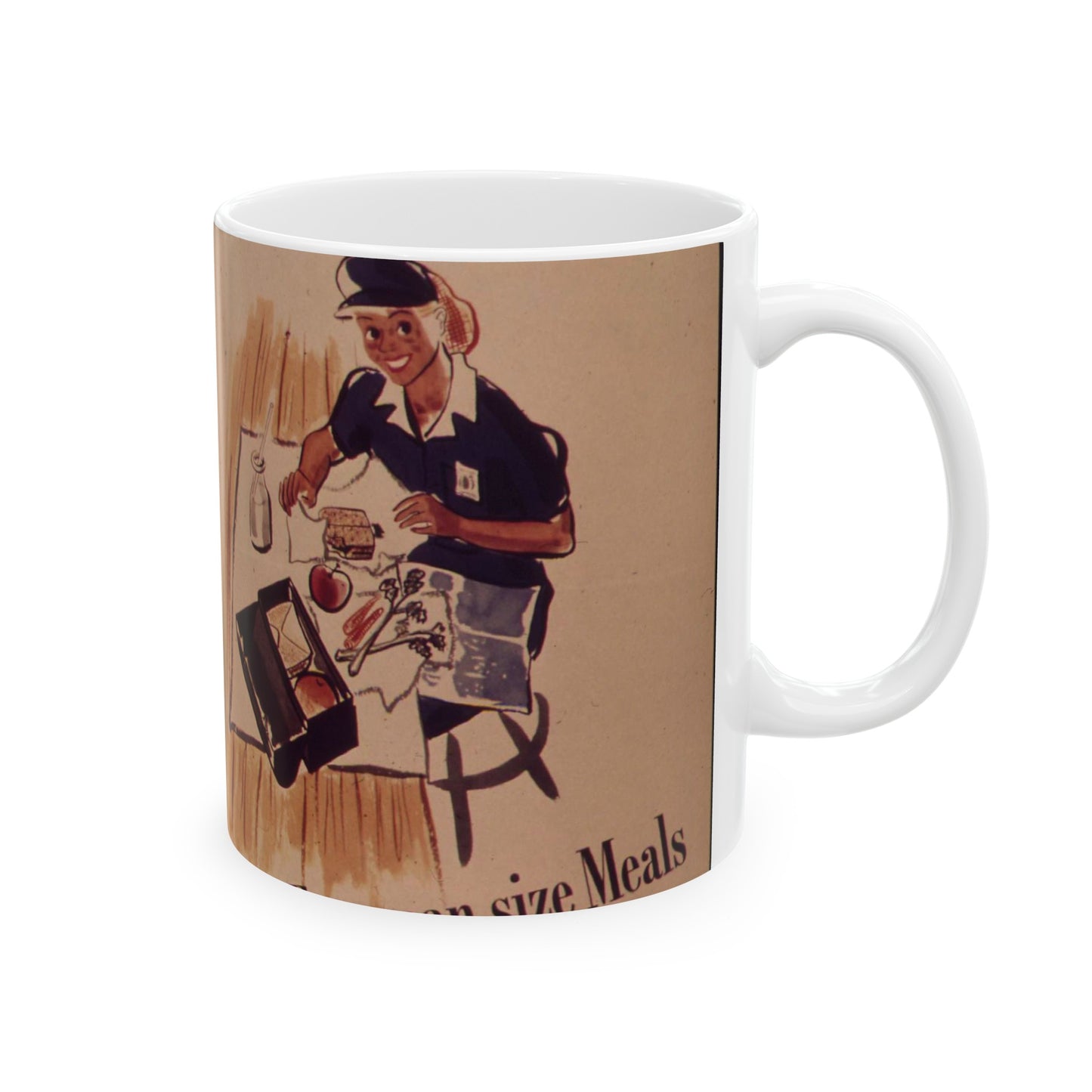 "Jenny on the job - Eats man sized meals" - NARA - 514683 Beautiful Novelty Ceramic Coffee Mug 11oz