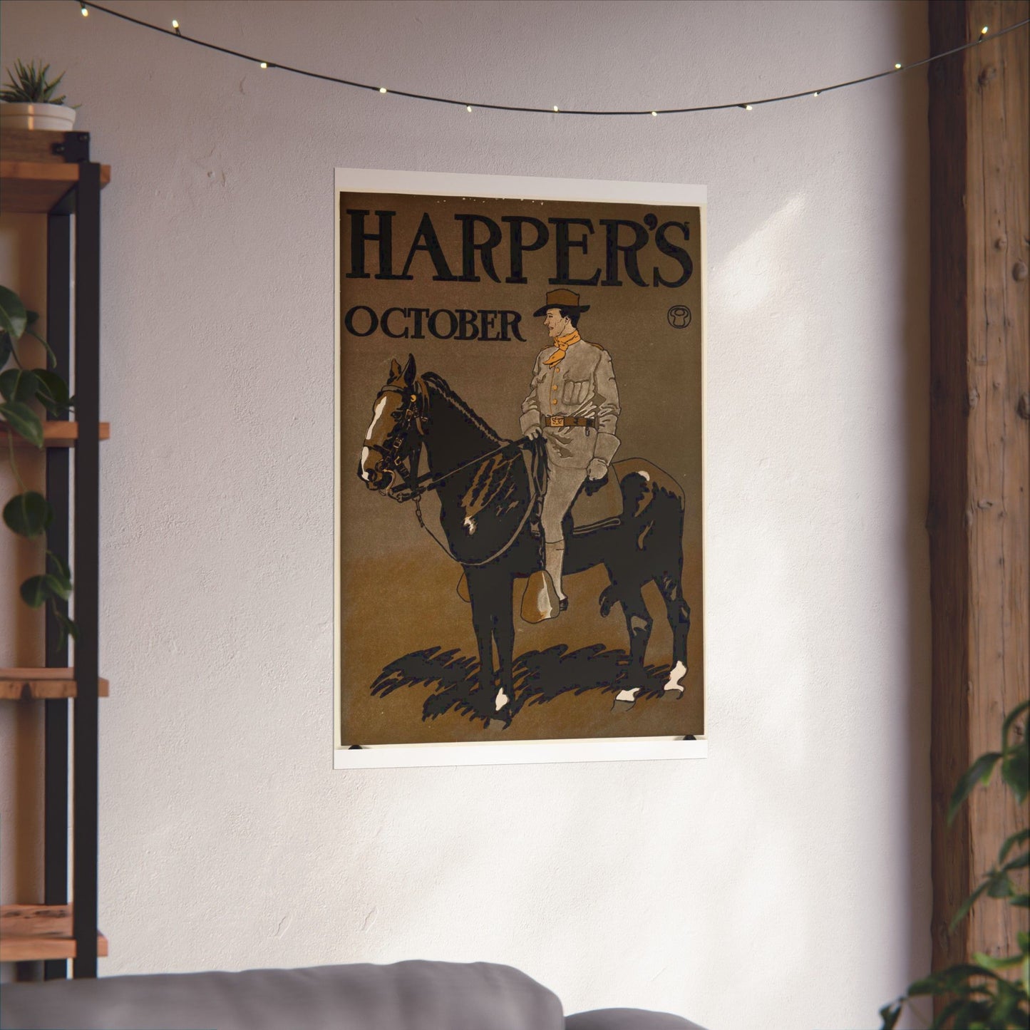 Edward Penfield - Edward Penfield, Harper's October High Quality Matte Wall Art Poster for Home, Office, Classroom