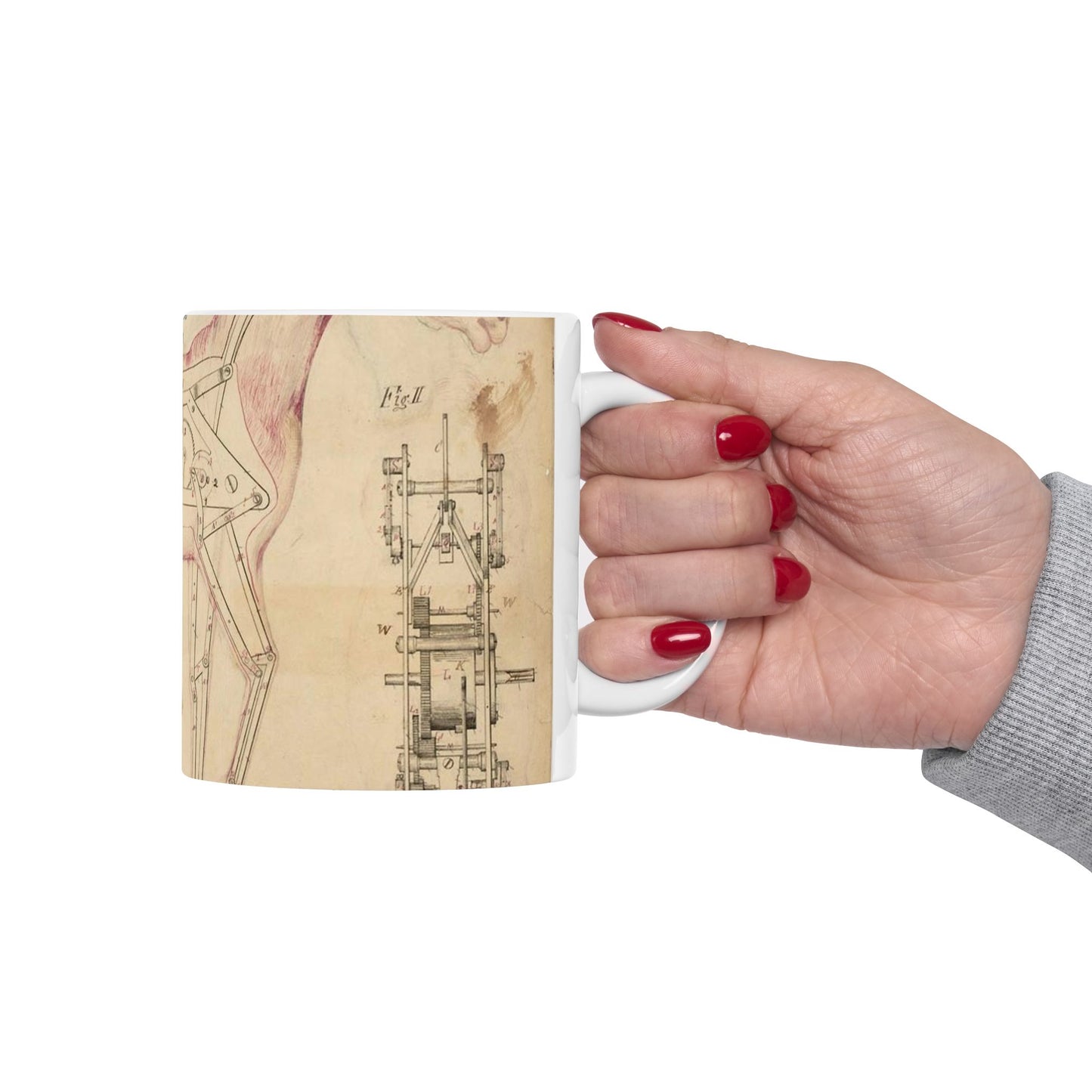 Patent drawing - Drawing of Toy Horse Public domain  image Beautiful Novelty Ceramic Coffee Mug 11oz