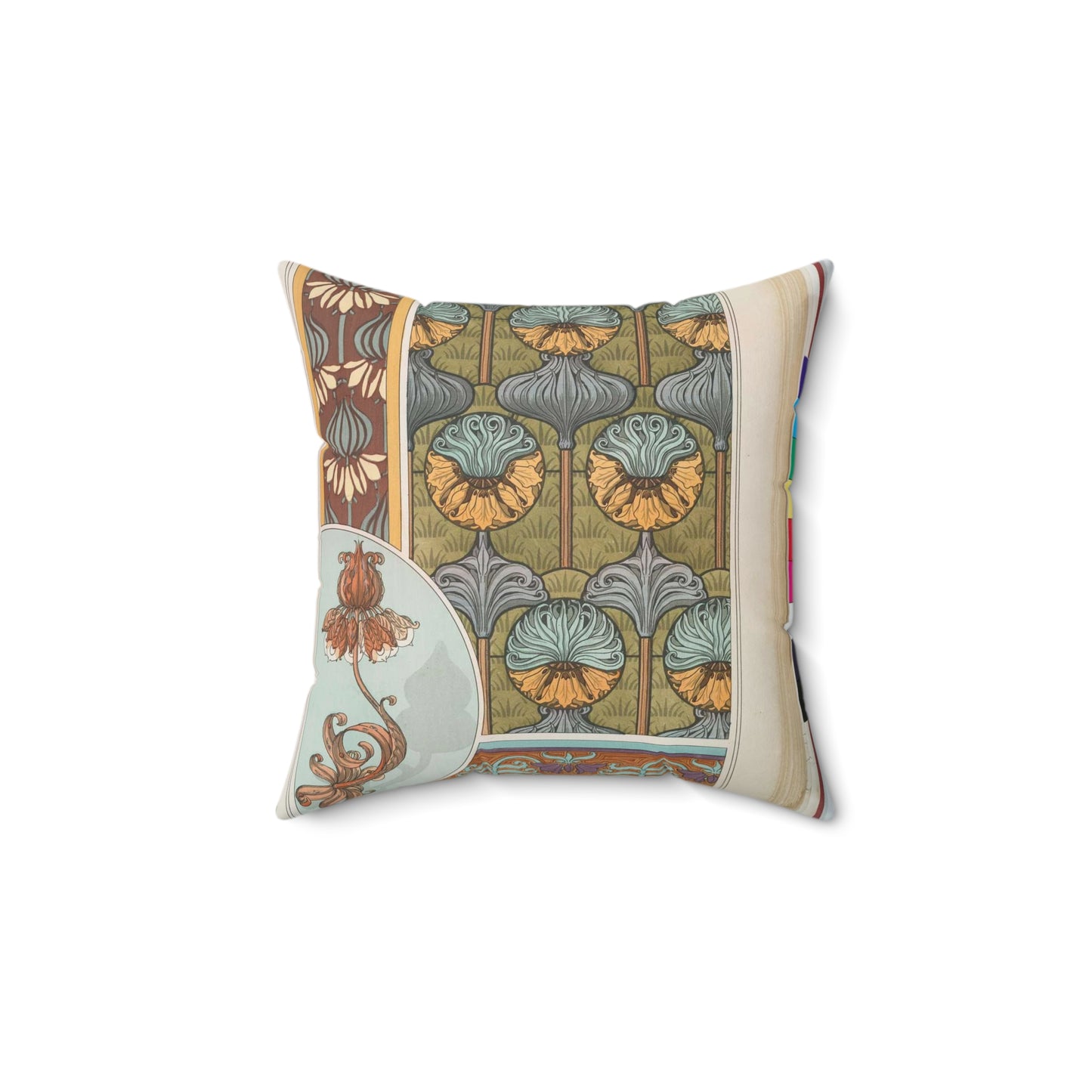 Couronne imperiale, Maurice Pillard Verneuil Decorative Accent Square Pillow